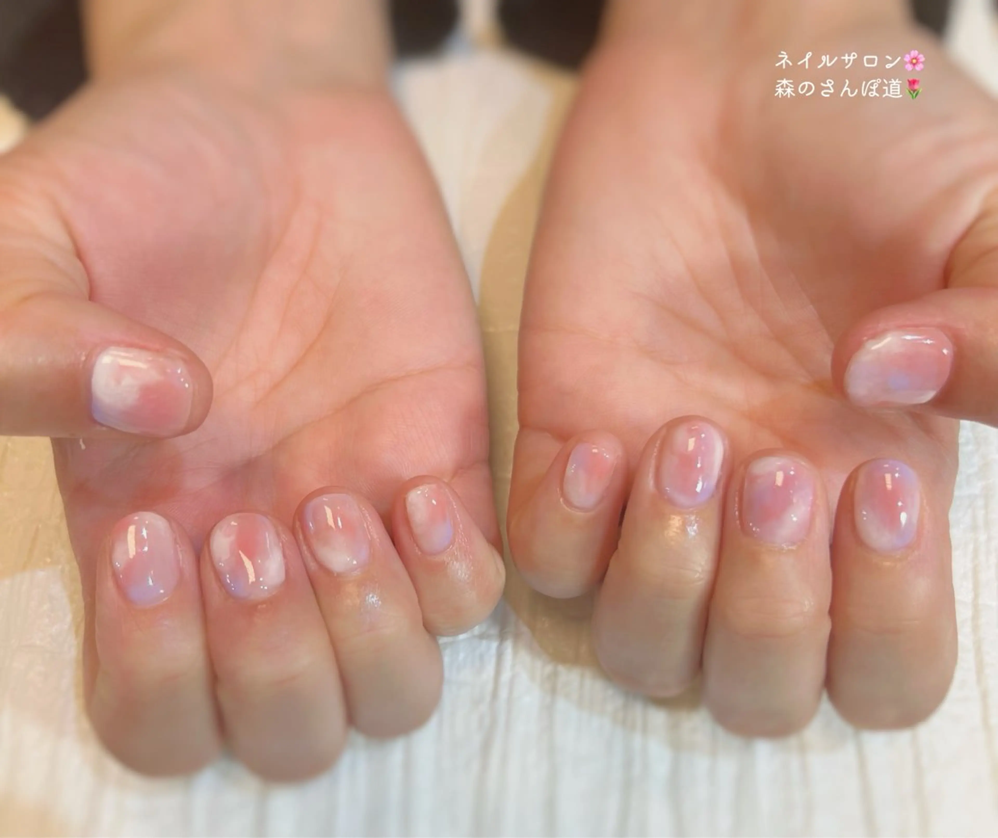 ネイル ハンドネイル 森のさんぽ道所属・ショートネイル 森のさんぽ道のネイルデザイン