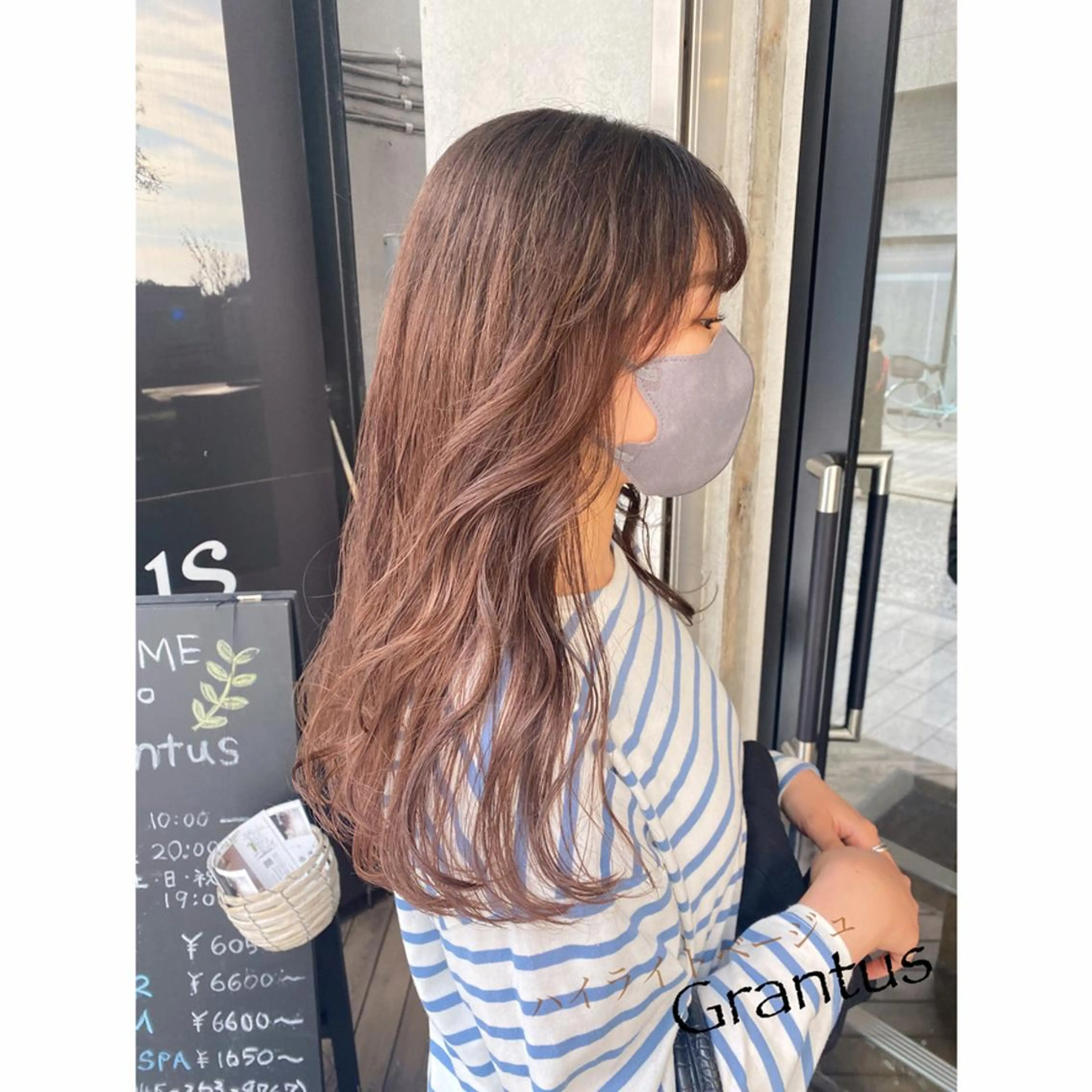 セミロング ハイライト カット ヘアカラー トリートメント Grantus (グランタス )のヘアスタイル