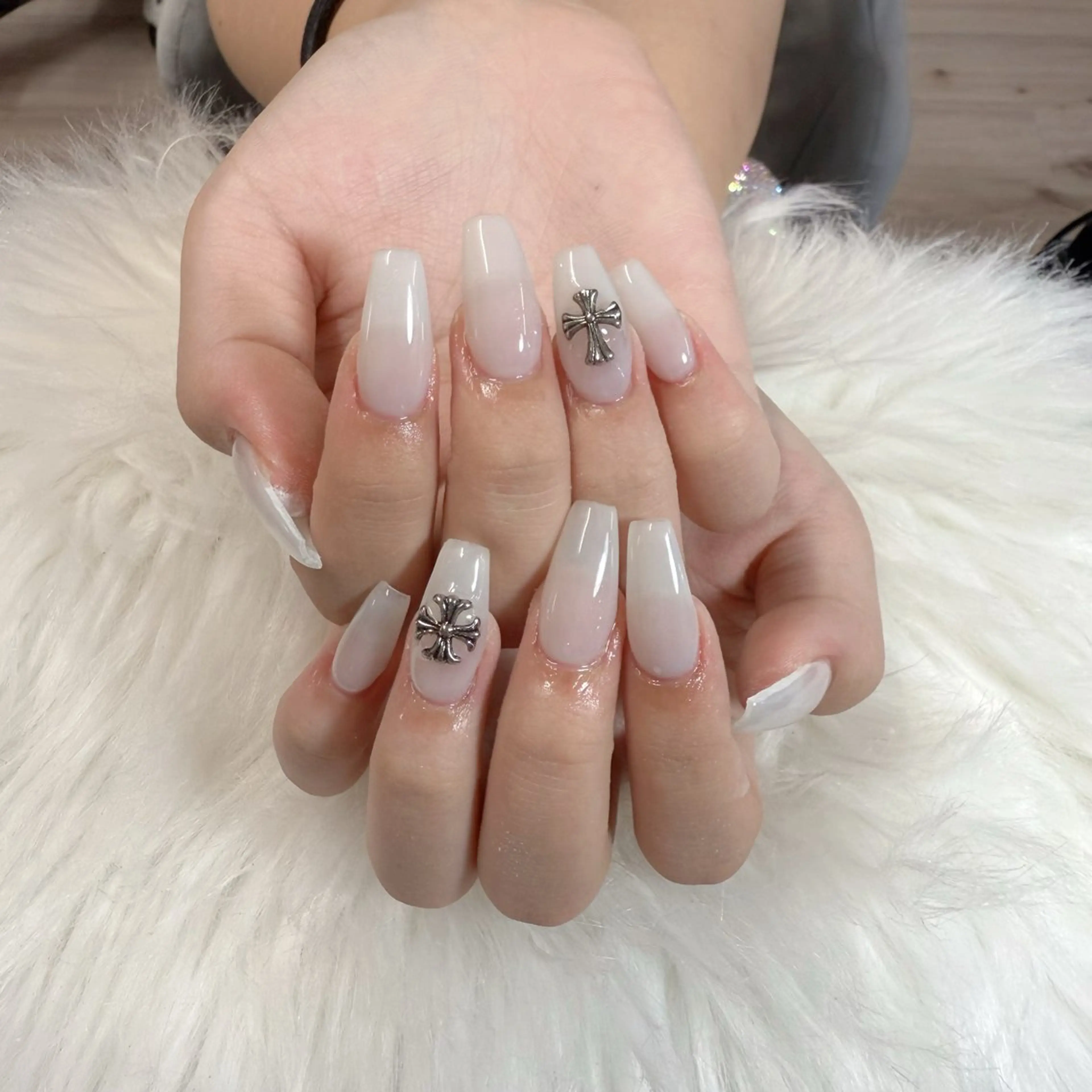 ネイル ハンドネイル 🎀nana🫧 ワンホンネイル🎀のネイルデザイン