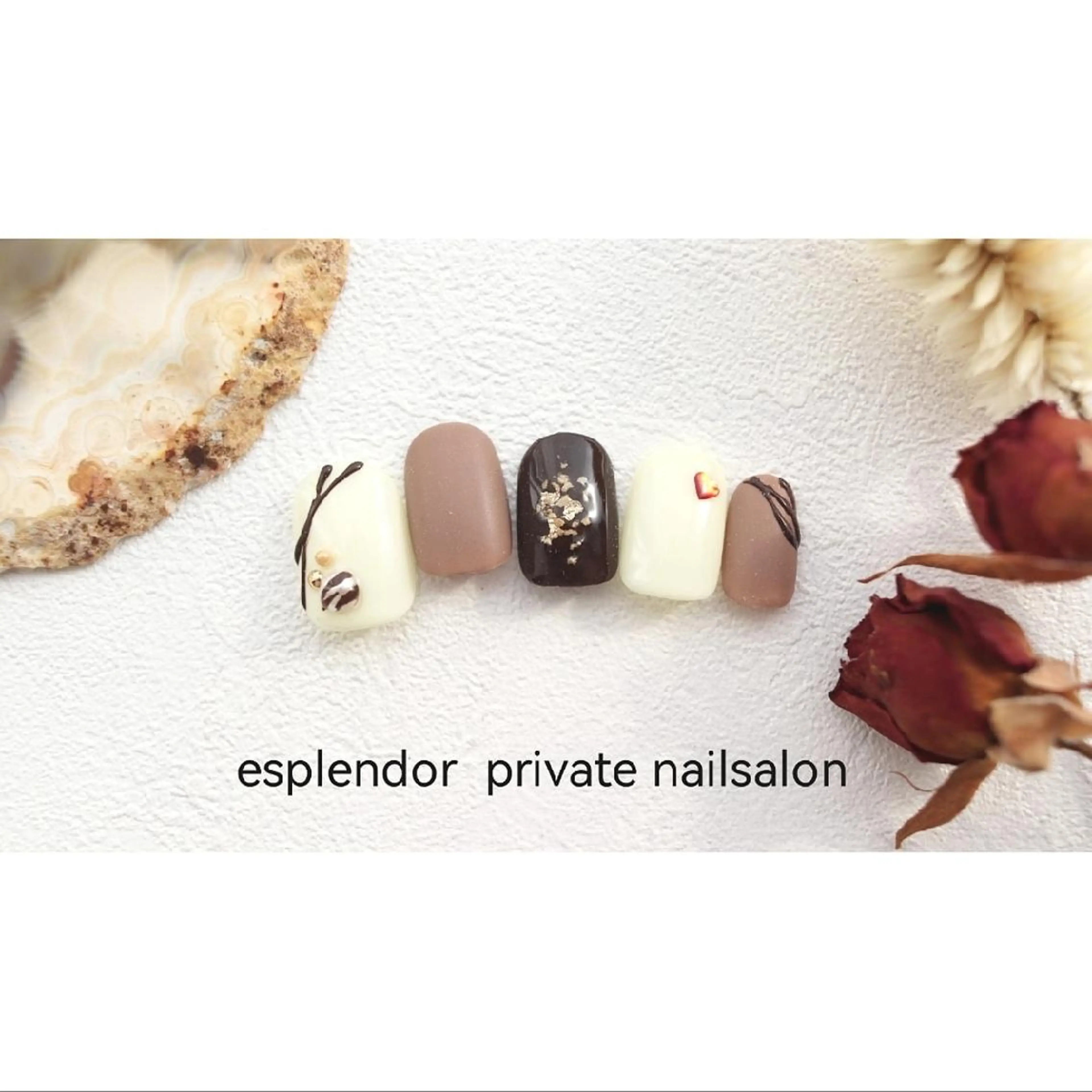 ネイル バレンタイン ハンドネイル ハンドケア esplendor  エスプレンドル所属・esplendor  小野寺のネイルデザイン