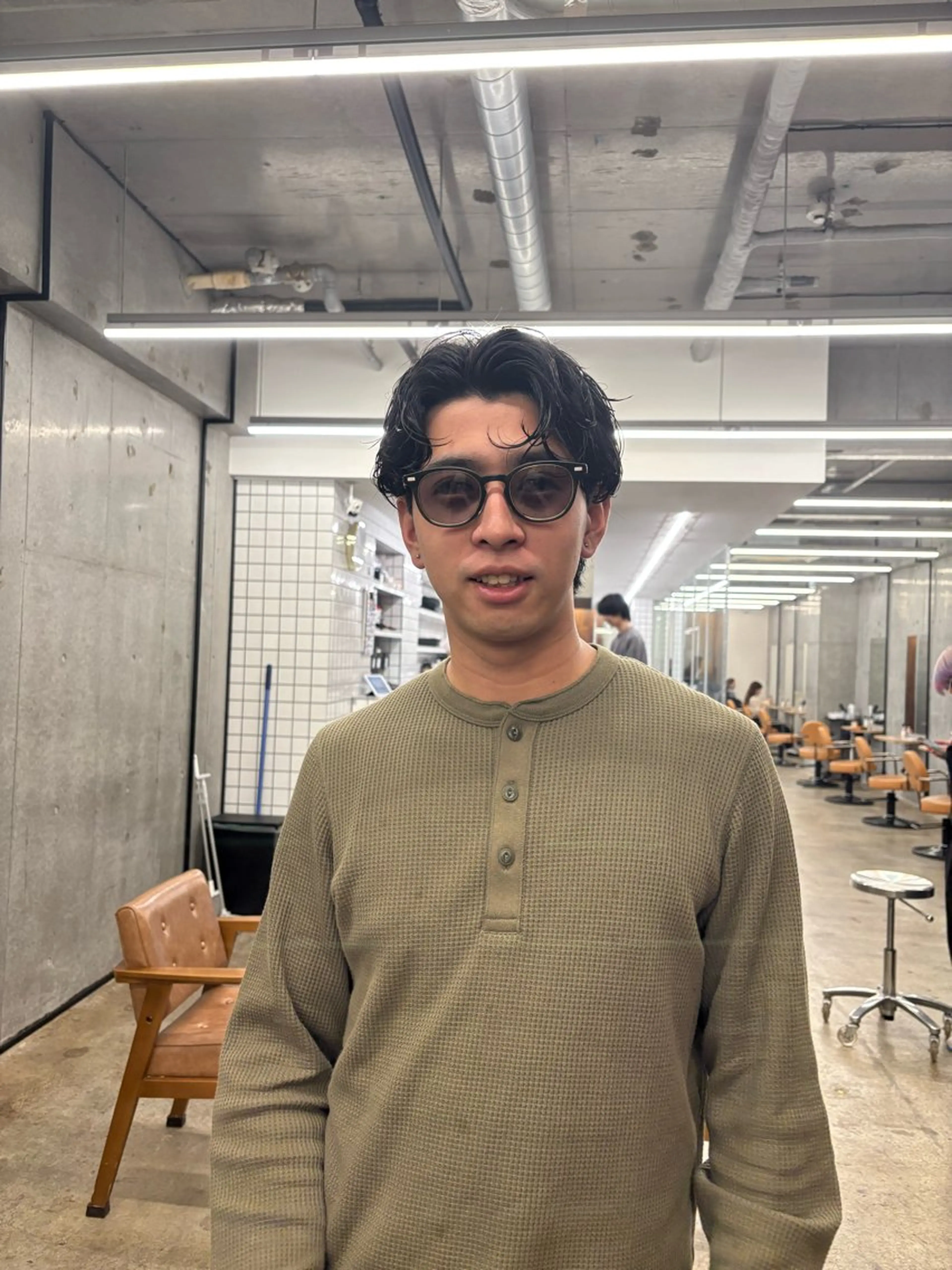 ショート パーマ メンズ カット パーマ ショート/ピンパーマ /ブロンド/ｿｳﾀのヘアスタイル