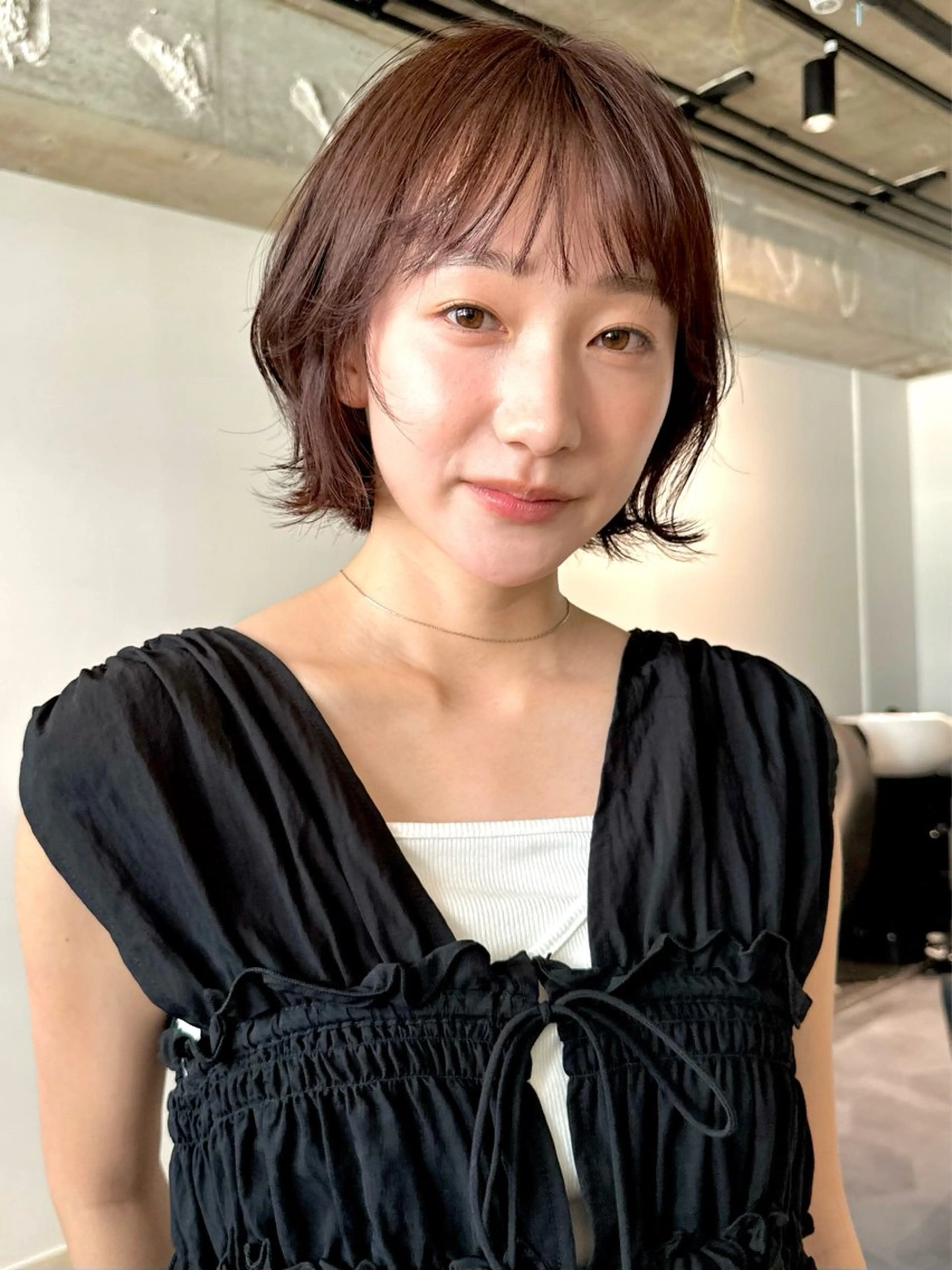 ショート カラー パーマ カット ヘッドスパ 🫧小顔×似合わせ× 透明感カラー🫧のヘアスタイル