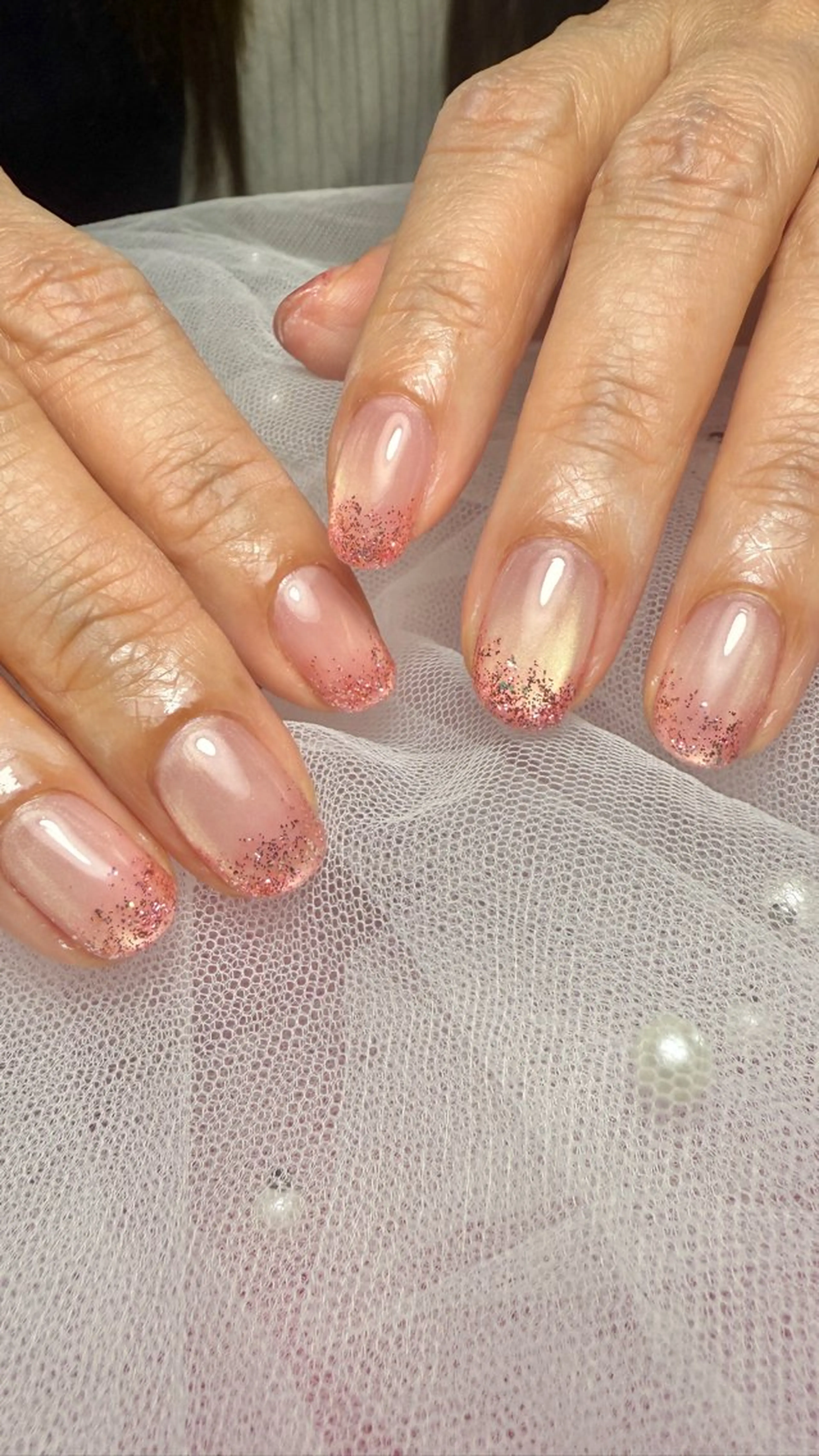 ネイル グラデーション ラメ(グリッター) マグネットネイル M. nailのネイルデザイン