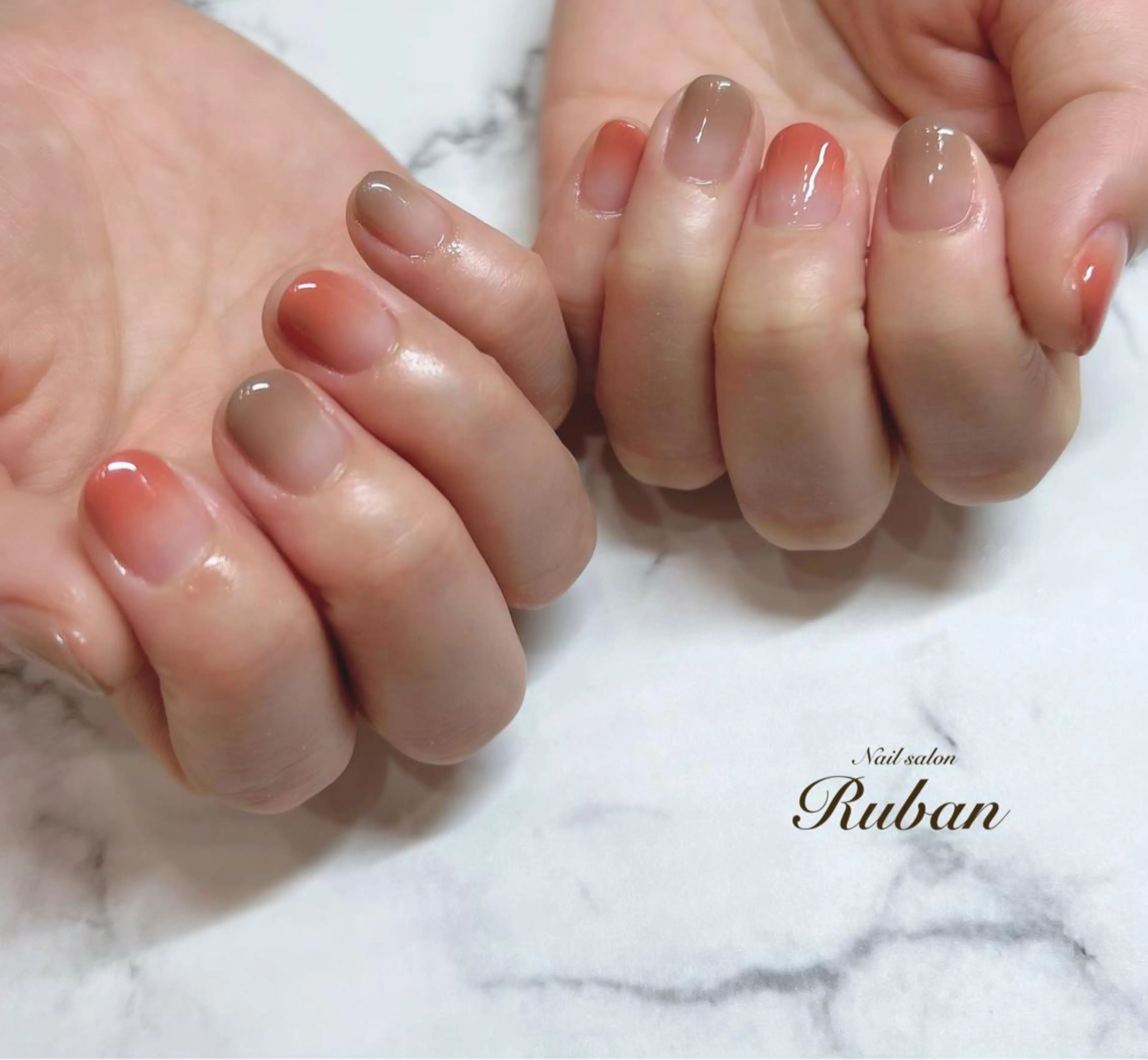 ネイル グラデーション シンプルネイル Nail salon Rubanのネイルデザイン