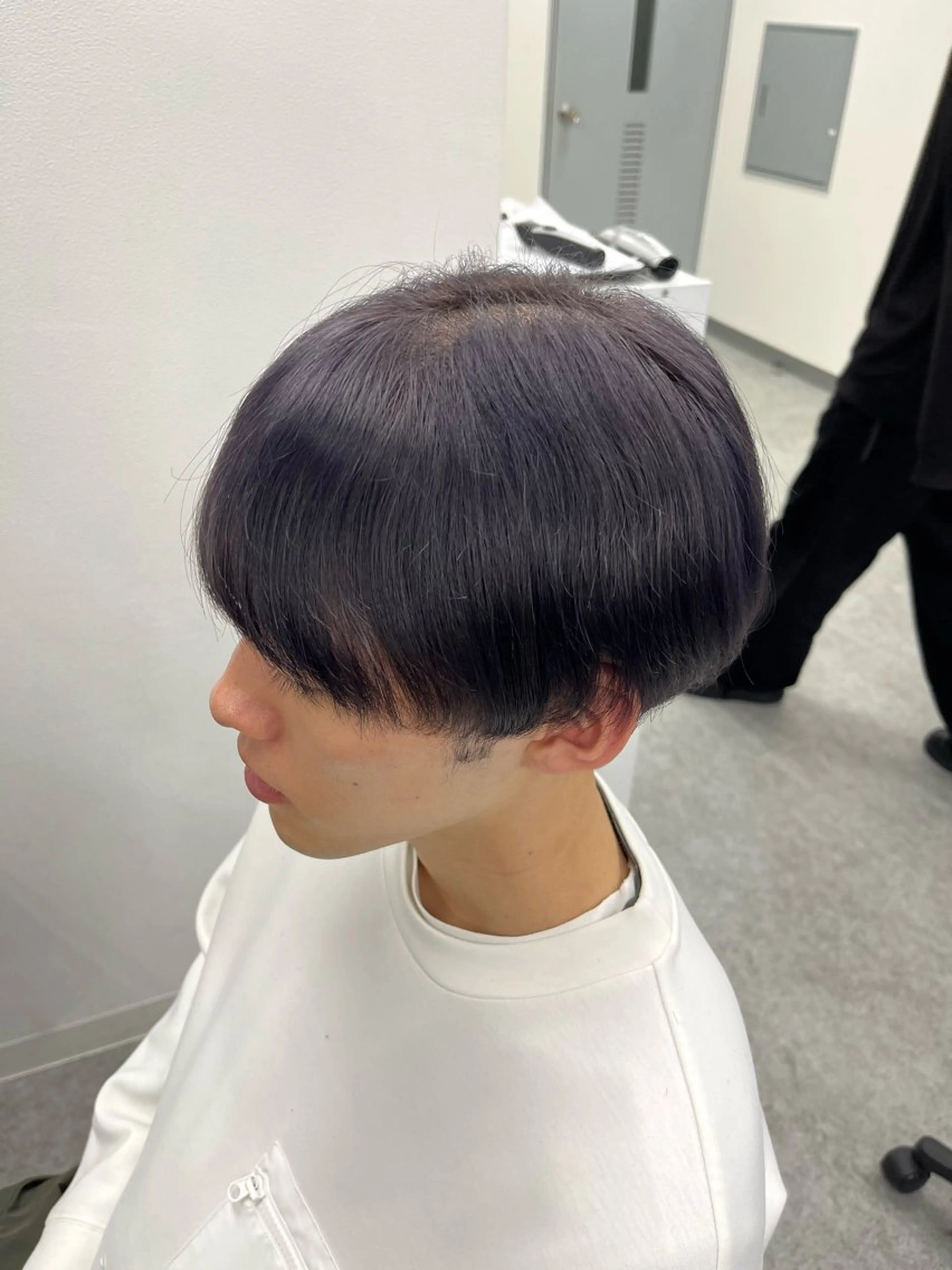ショート カラー メンズ グレージュ ラベンダーカラー ラベンダーグレージュ ラベンダーグレー 💖トレンド春夏 カラー💖FUTAのヘアスタイル