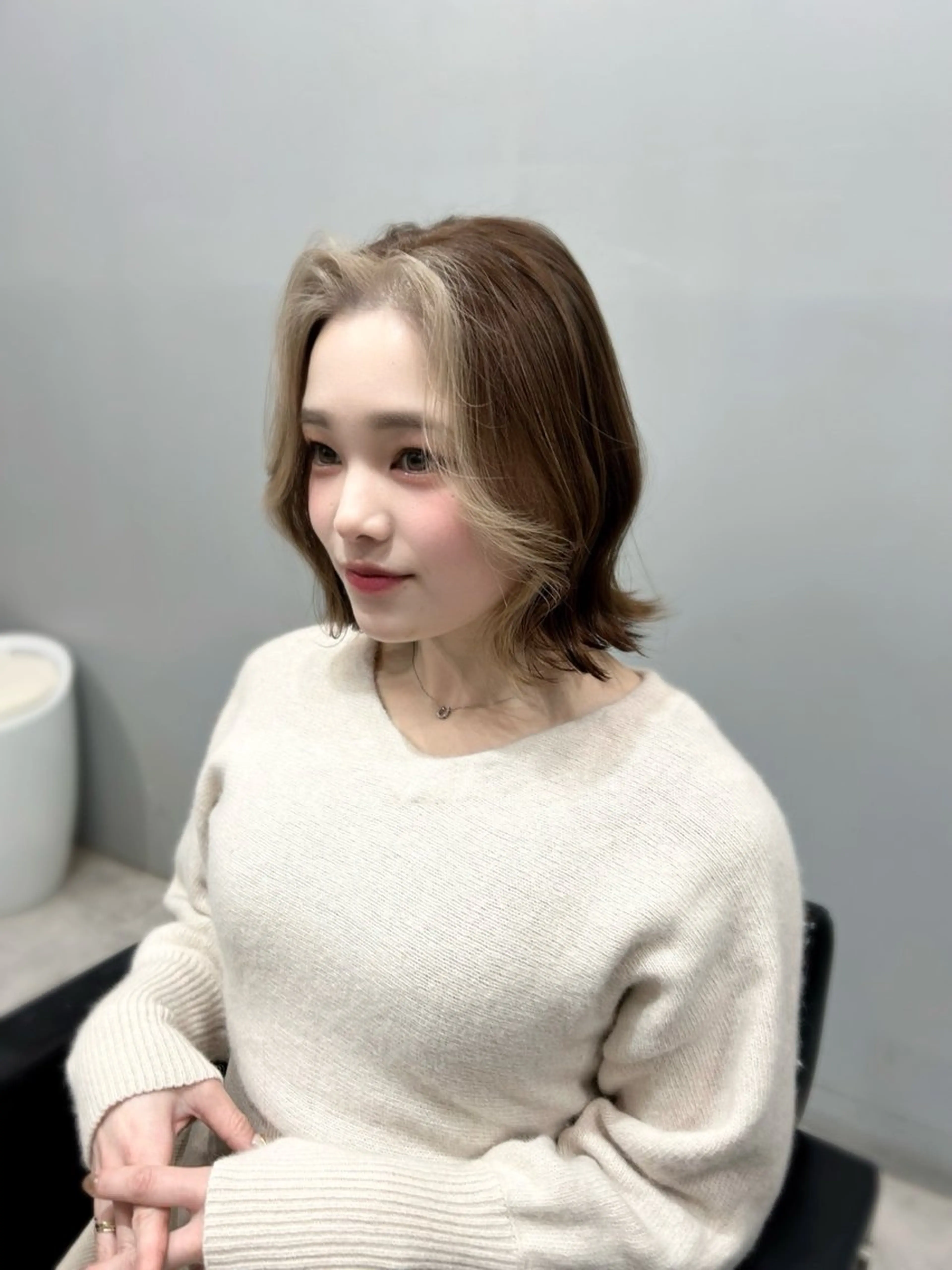 ミディアム カラー ヘアカラー 💘大人可愛く💘 Natsuki❥❥❥のヘアスタイル