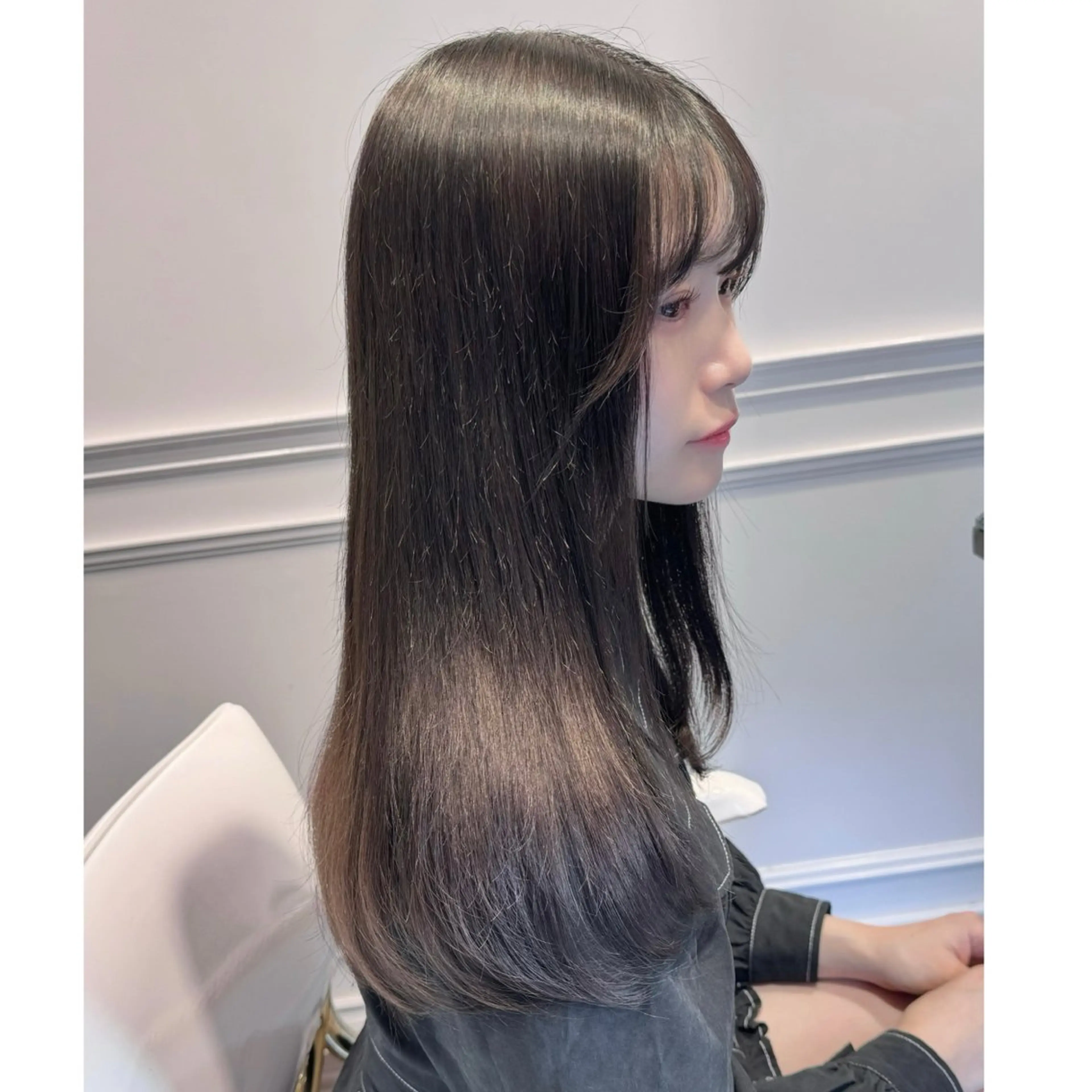 ロング カラー ブリーチ ブリーチなしカラー ヘアカラー miyu /トレンド カラー×艶髪のヘアスタイル