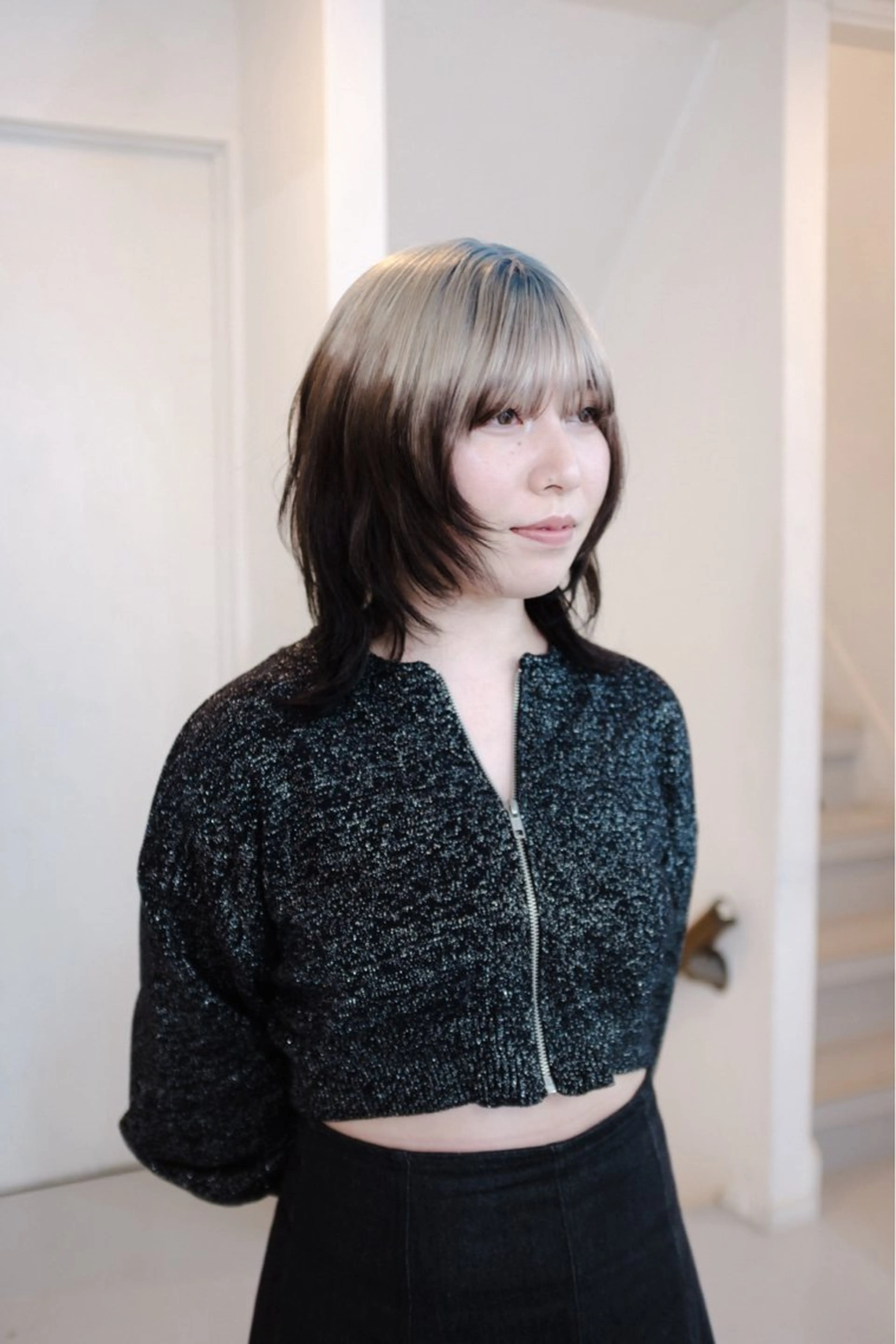 ミディアム カラー ヘアアレンジ 🦠デザインカラー/ 魚瀬あおい🦠のヘアスタイル