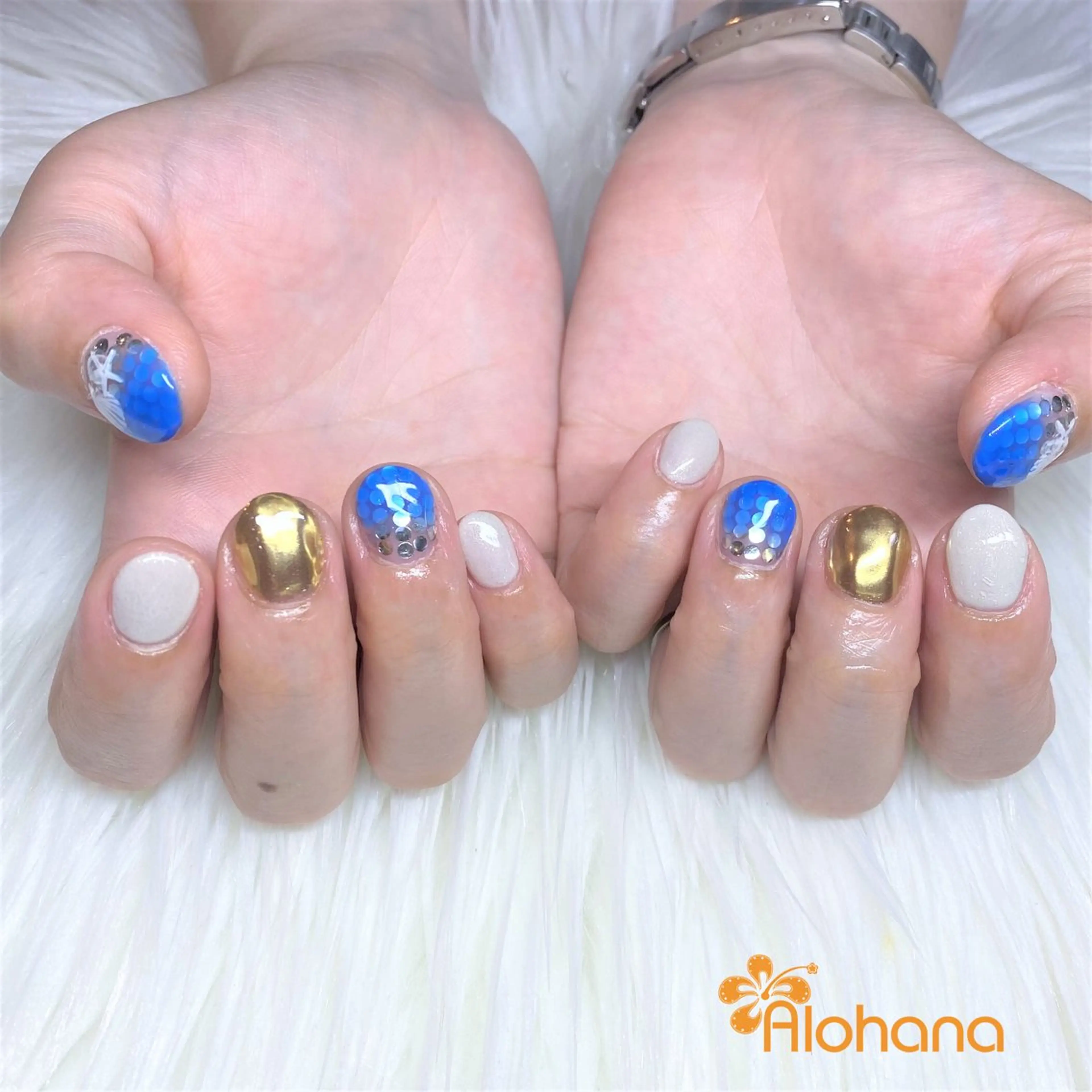 ネイル グラデーション ハンドネイル Alohana Minaのネイルデザイン