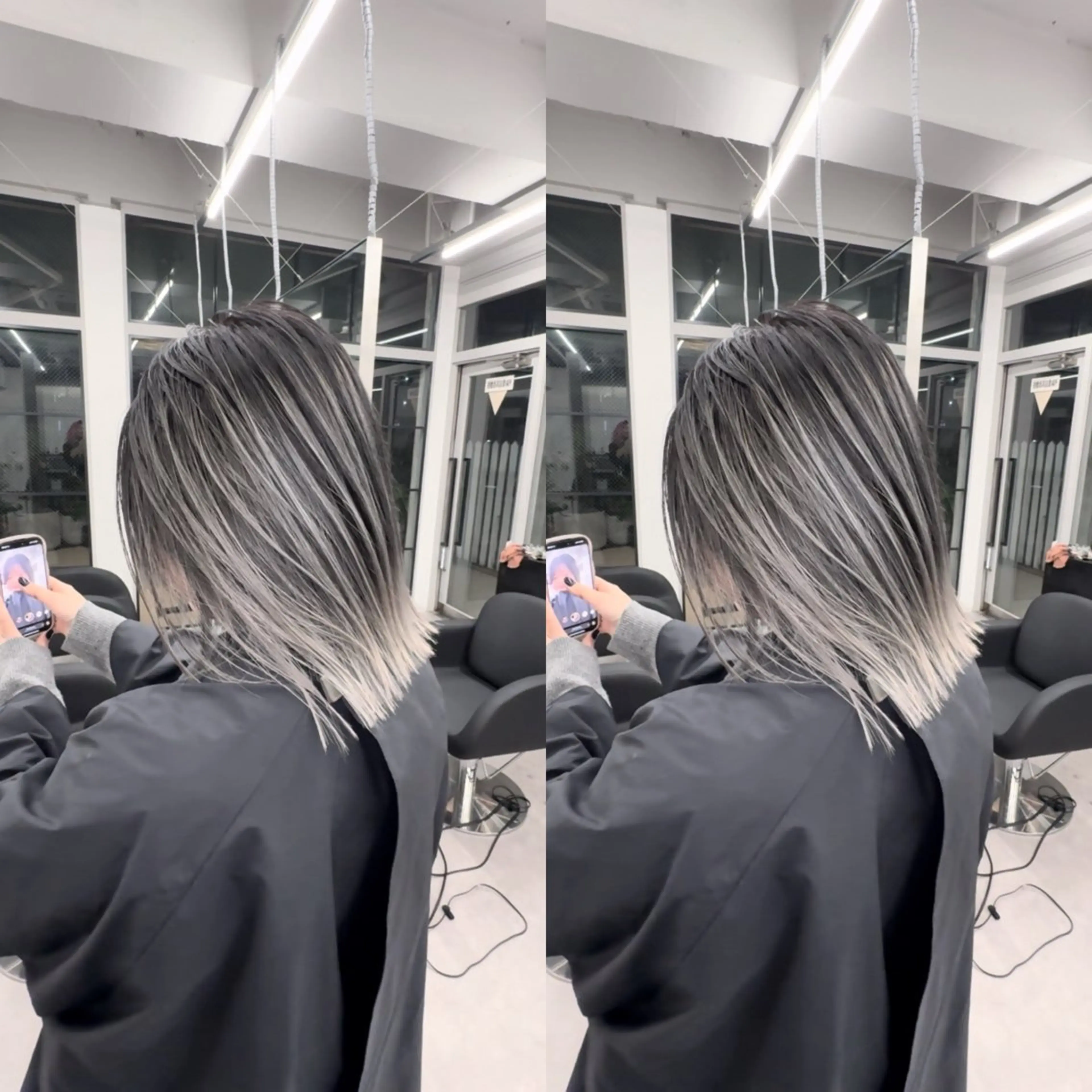 ミディアム カラー ヘアカラー hair &eye LAWE.店長のヘアスタイル