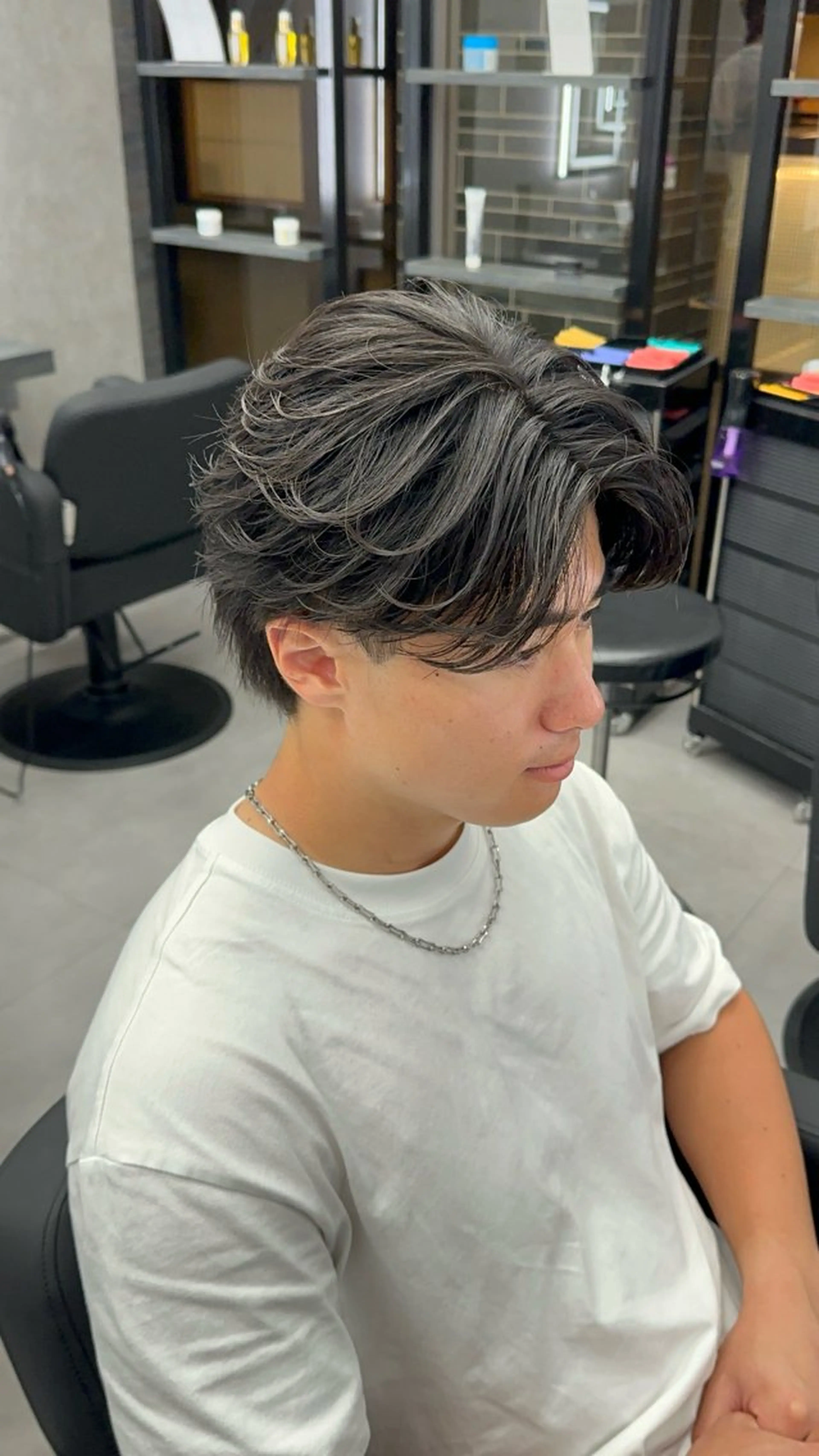 カラー パーマ メンズ メンズパーマ ニュアンスパーマ カット パーマ STANCE MEN'S公式のヘアスタイル