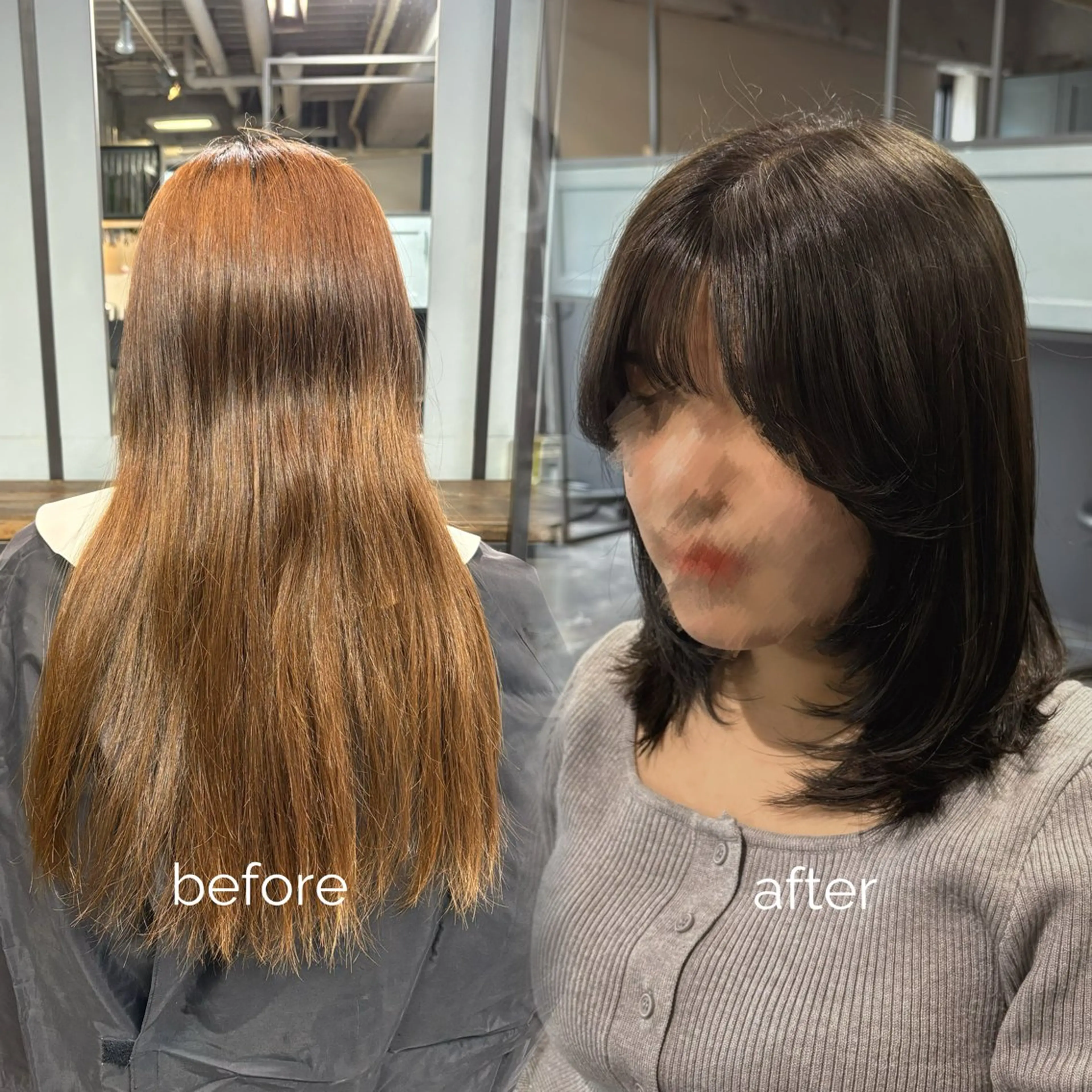 ミディアム カラー オリーブカラー レイヤーカット カット ヘアカラー 韓国カラー/縮毛矯正 /レイヤー🫧ユイカのヘアスタイル