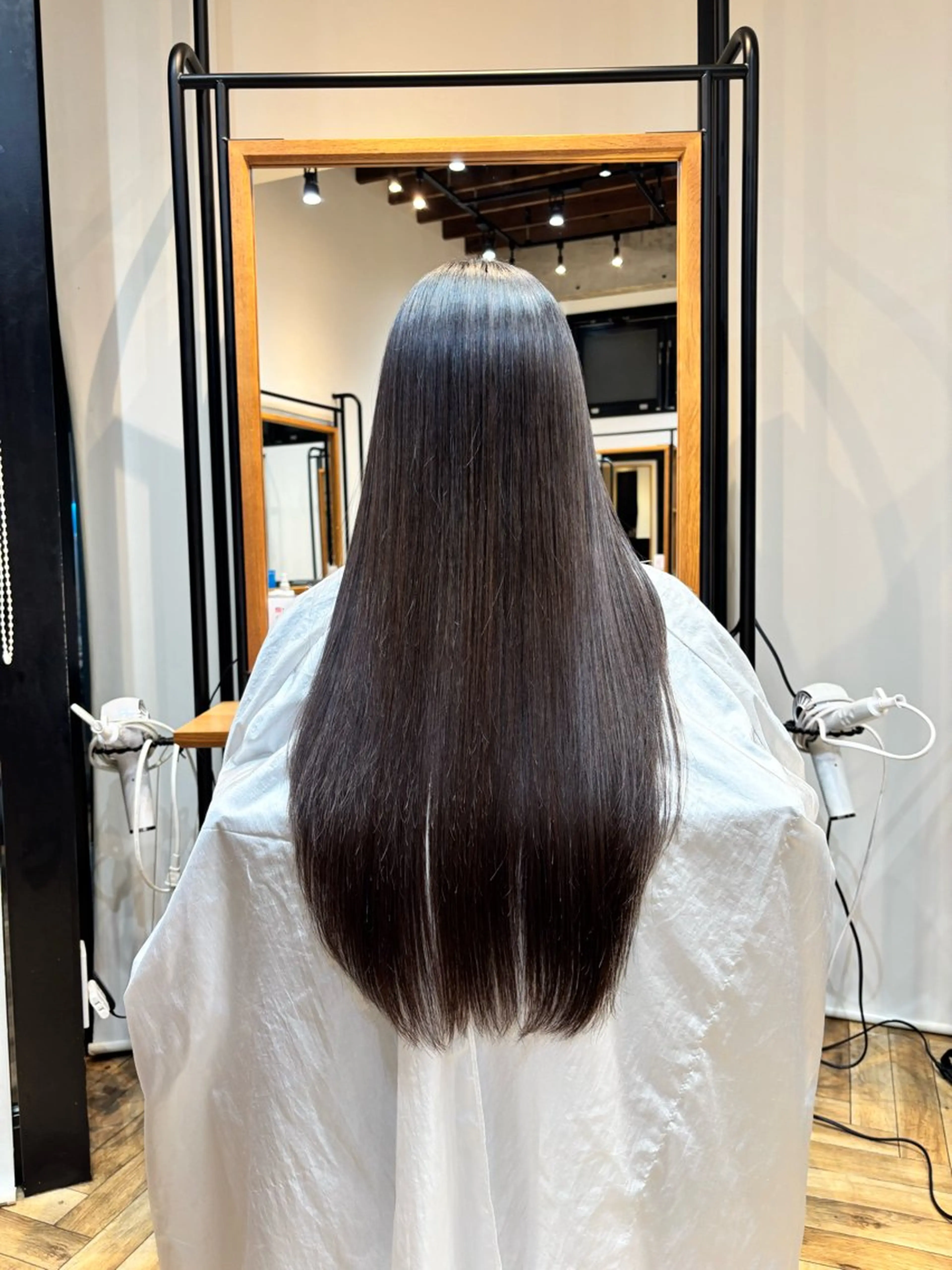 ロング 髪質改善 縮毛矯正 トリートメント 酸熱トリートメント トリートメント Rika🎀美髪矯正 /透明感カラー🫧のヘアスタイル