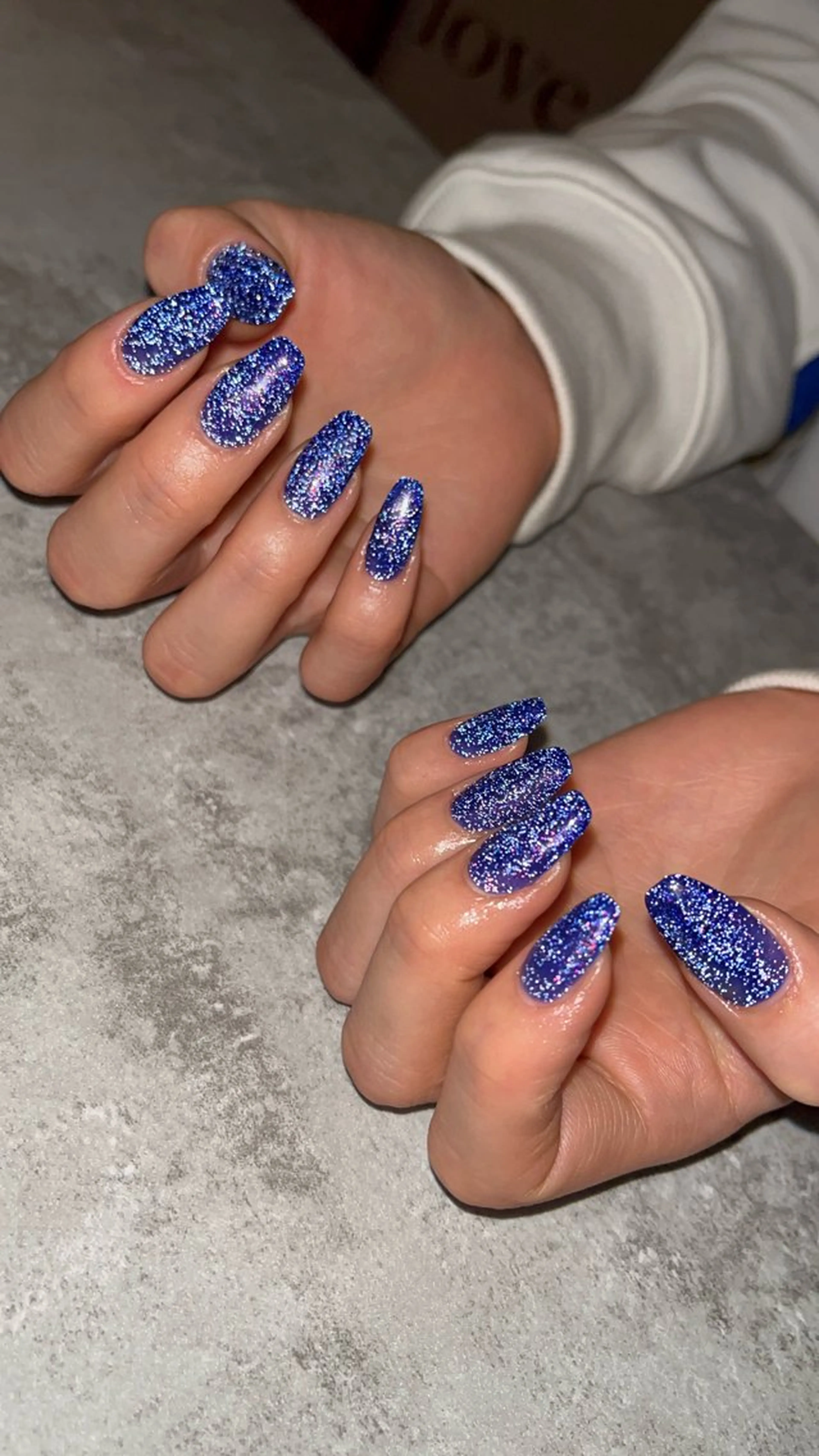 ネイル ブルー フラッシュネイル ハンドネイル janma.nail ✳︎akiのネイルデザイン