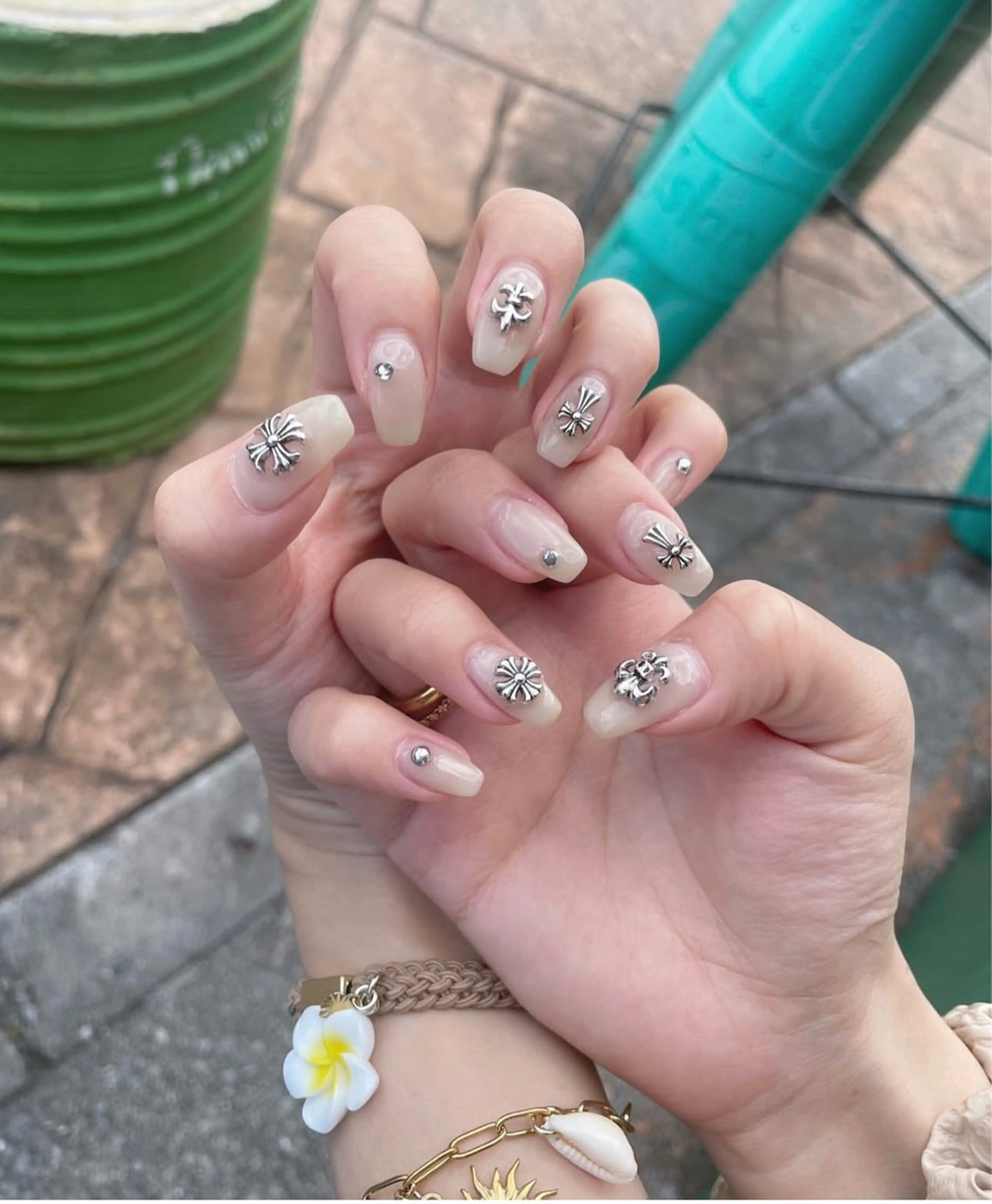 ネイル 韓国ネイル 持ち込み ニュアンスネイル ネイルチップ ハンドネイル TABI ANA.CHUOのネイルデザイン