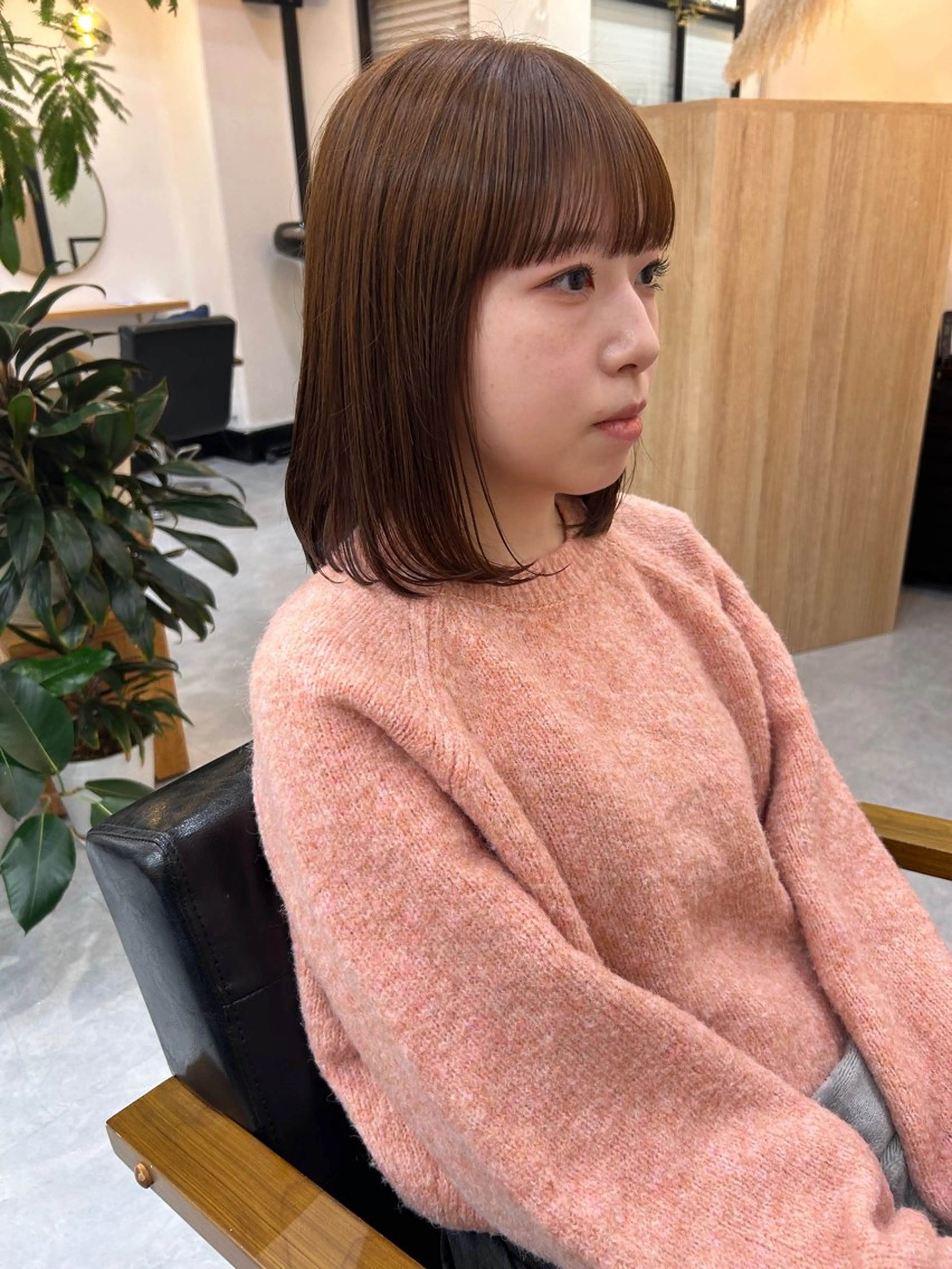 ミディアム カラー カット ヘアカラー CARICIA 白木 由里加/新栄のヘアスタイル