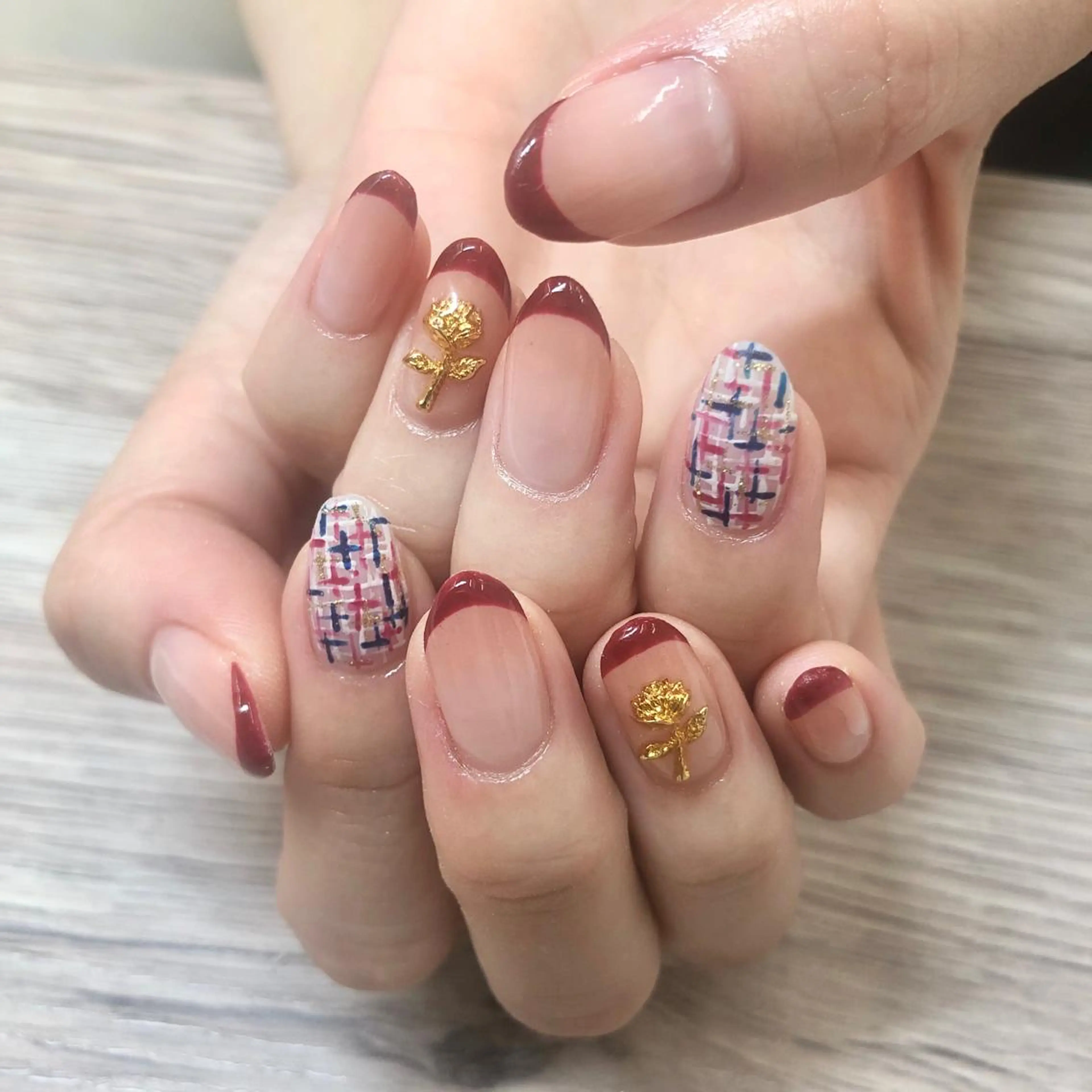 ネイル フレンチネイル 🎀AYAKO 🎀中韓ネイルのネイルデザイン