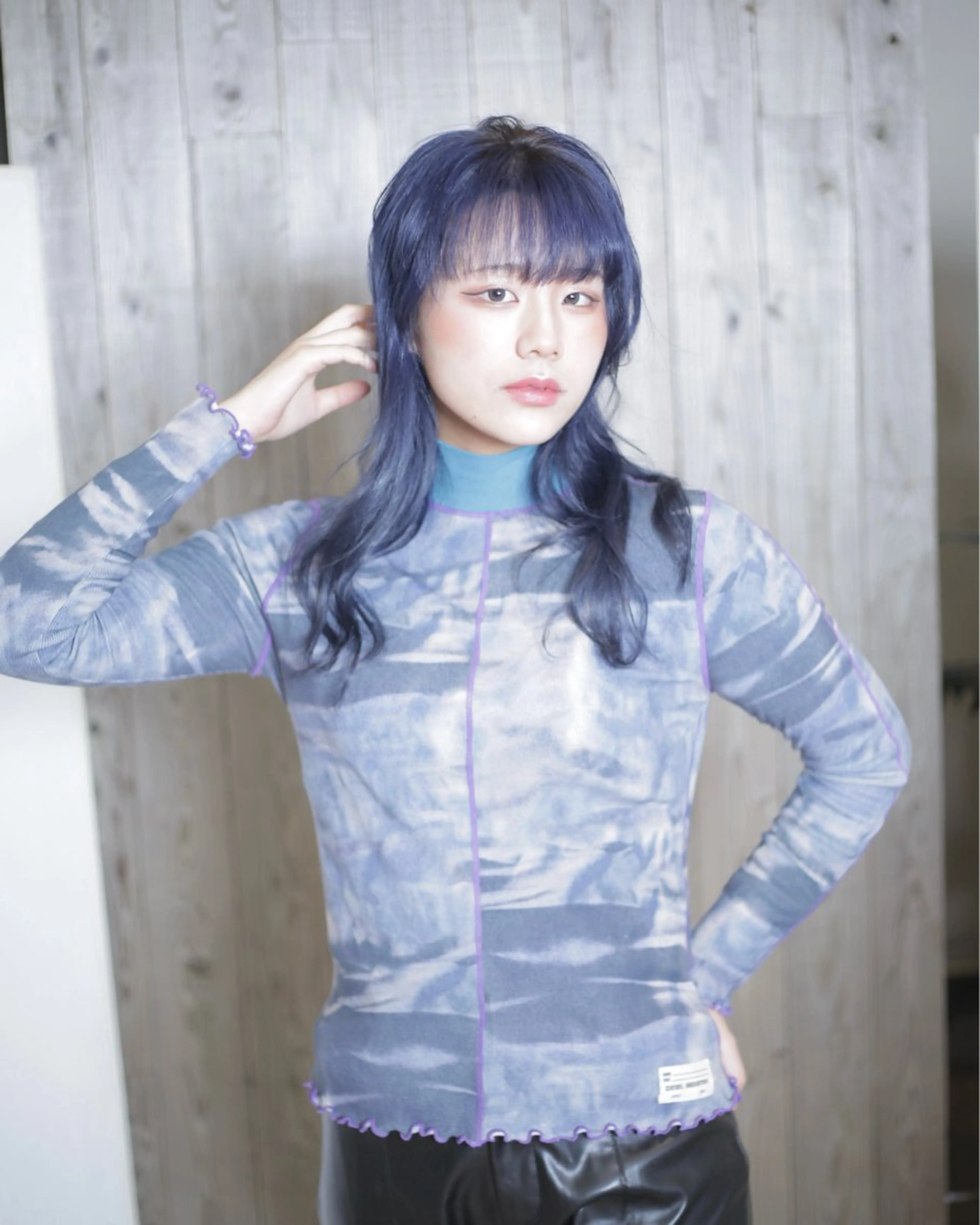 セミロング 石沢 知康のヘアスタイル