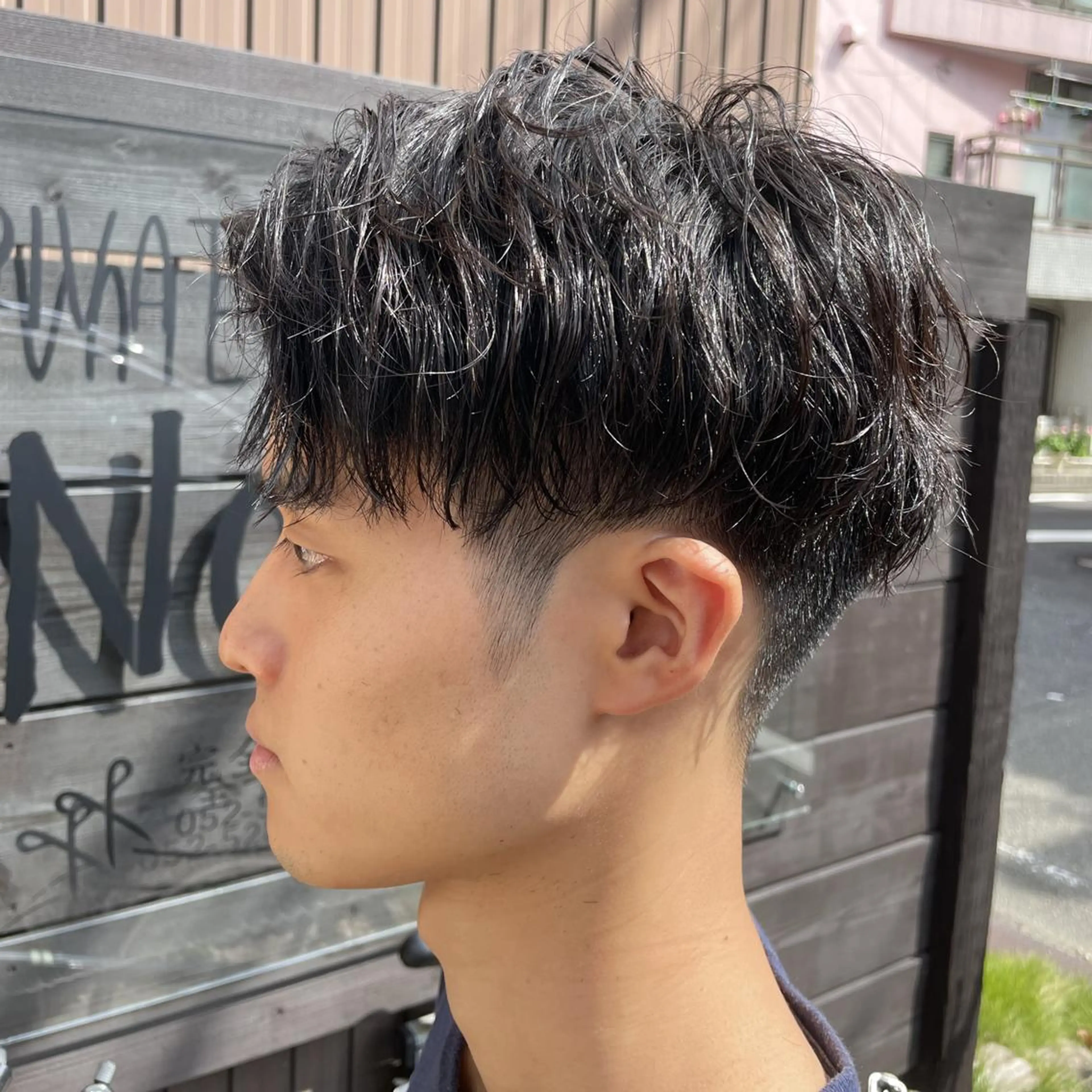 ショート パーマ メンズ メンズパーマ メンズツイストパーマ ツイストパーマ カット パーマ パーマPrivate SalonNoa名駅のヘアスタイル