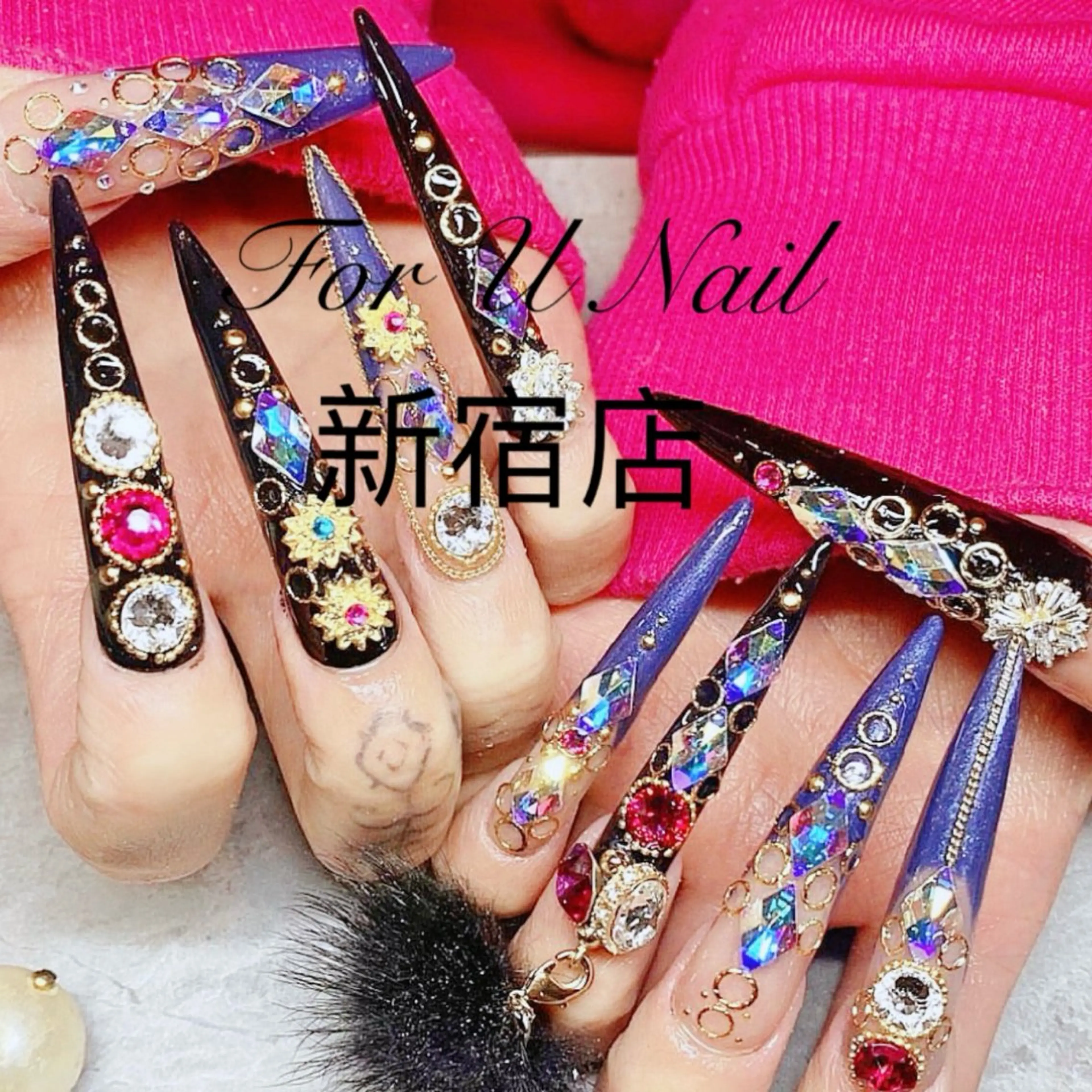 メンズ ネイル アートネイル フレンチネイル ジェルネイル キラキラネイル パラジェル Bloom スカルプ専門店のネイルデザイン