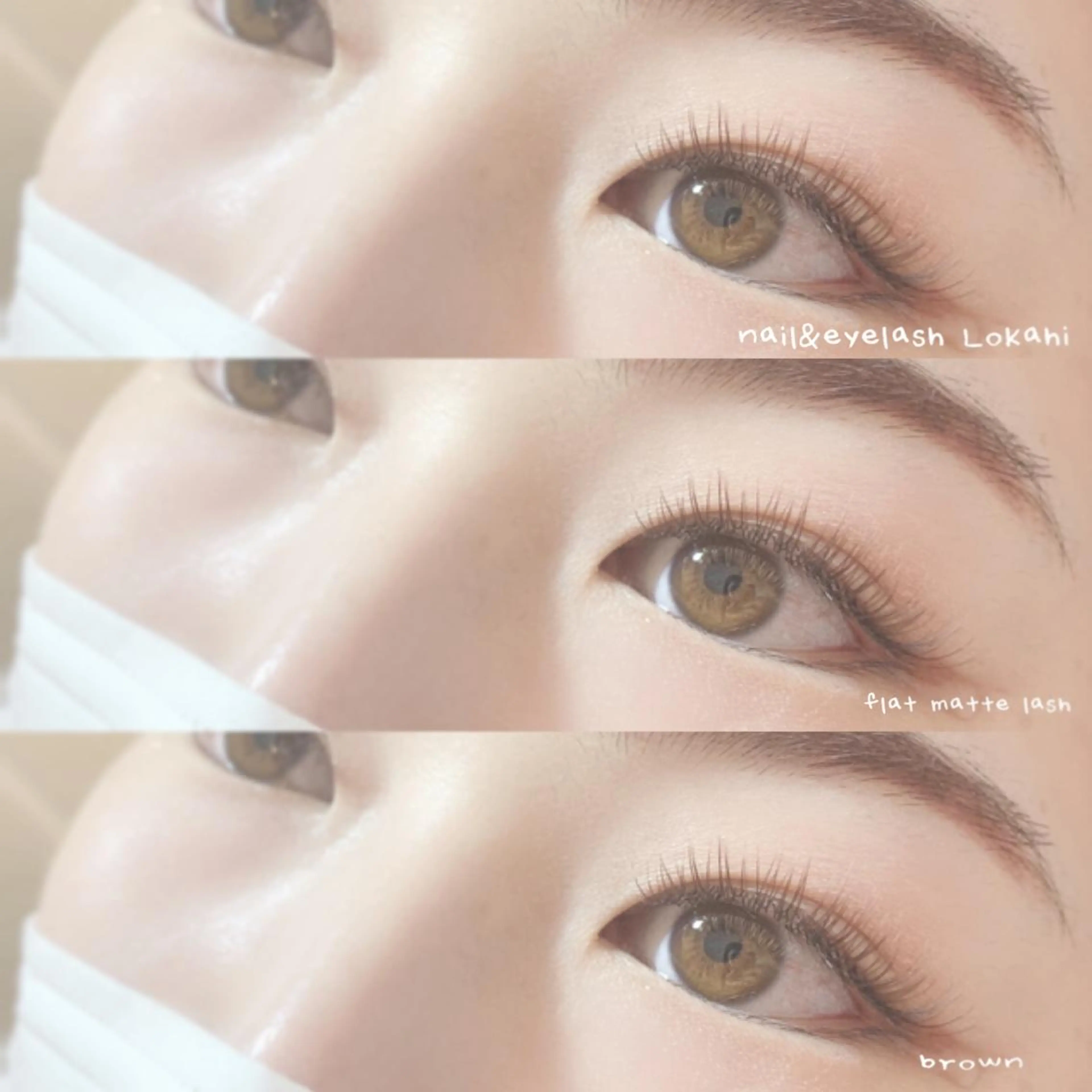 マツエク・マツパ カラーマツエク フラットラッシュ Lokahi yumiのマツエク・マツパデザイン