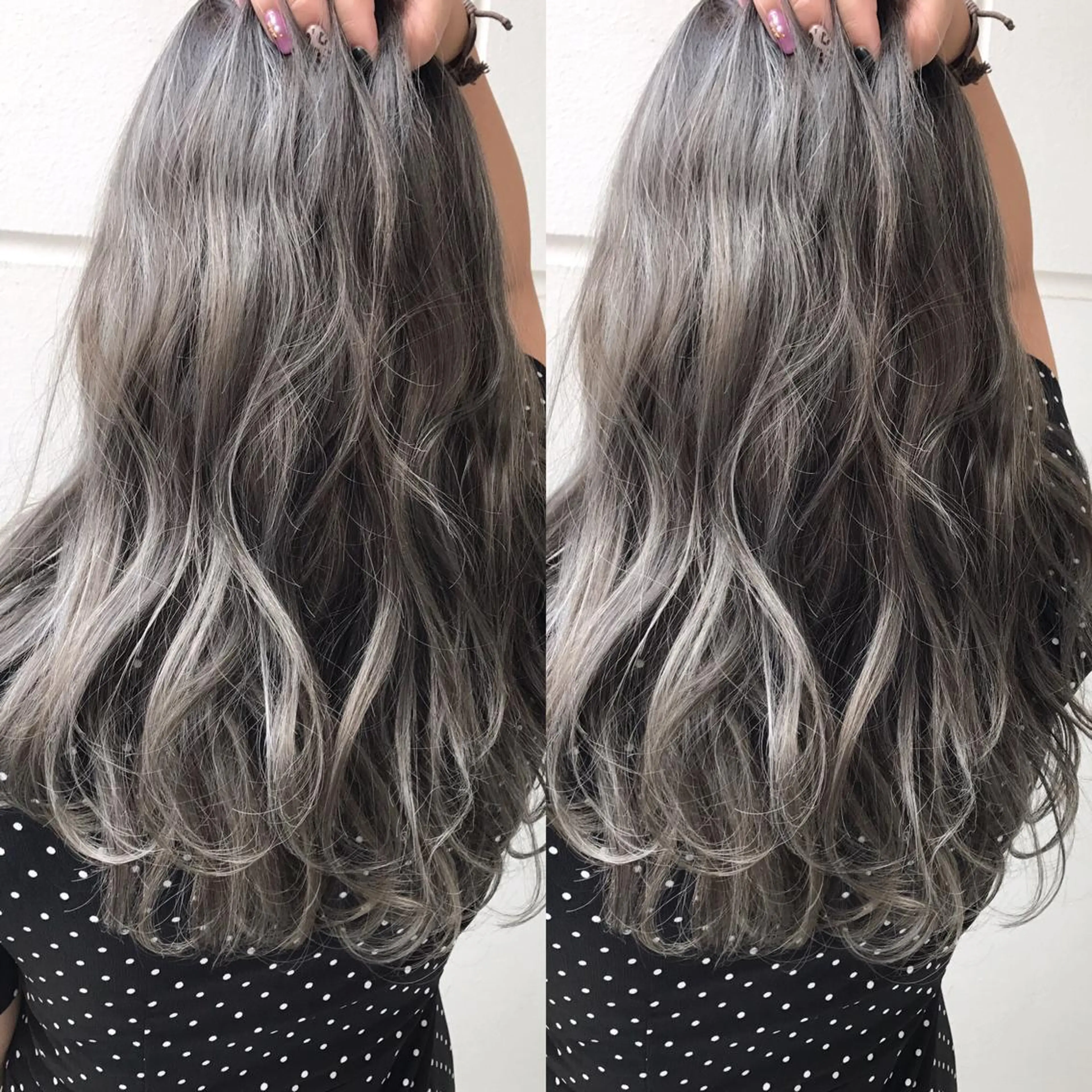 セミロング カラー ヘアアレンジ ヘアカラー トリートメント 縮毛矯正 髪質改善寺坂雄飛💐のヘアスタイル