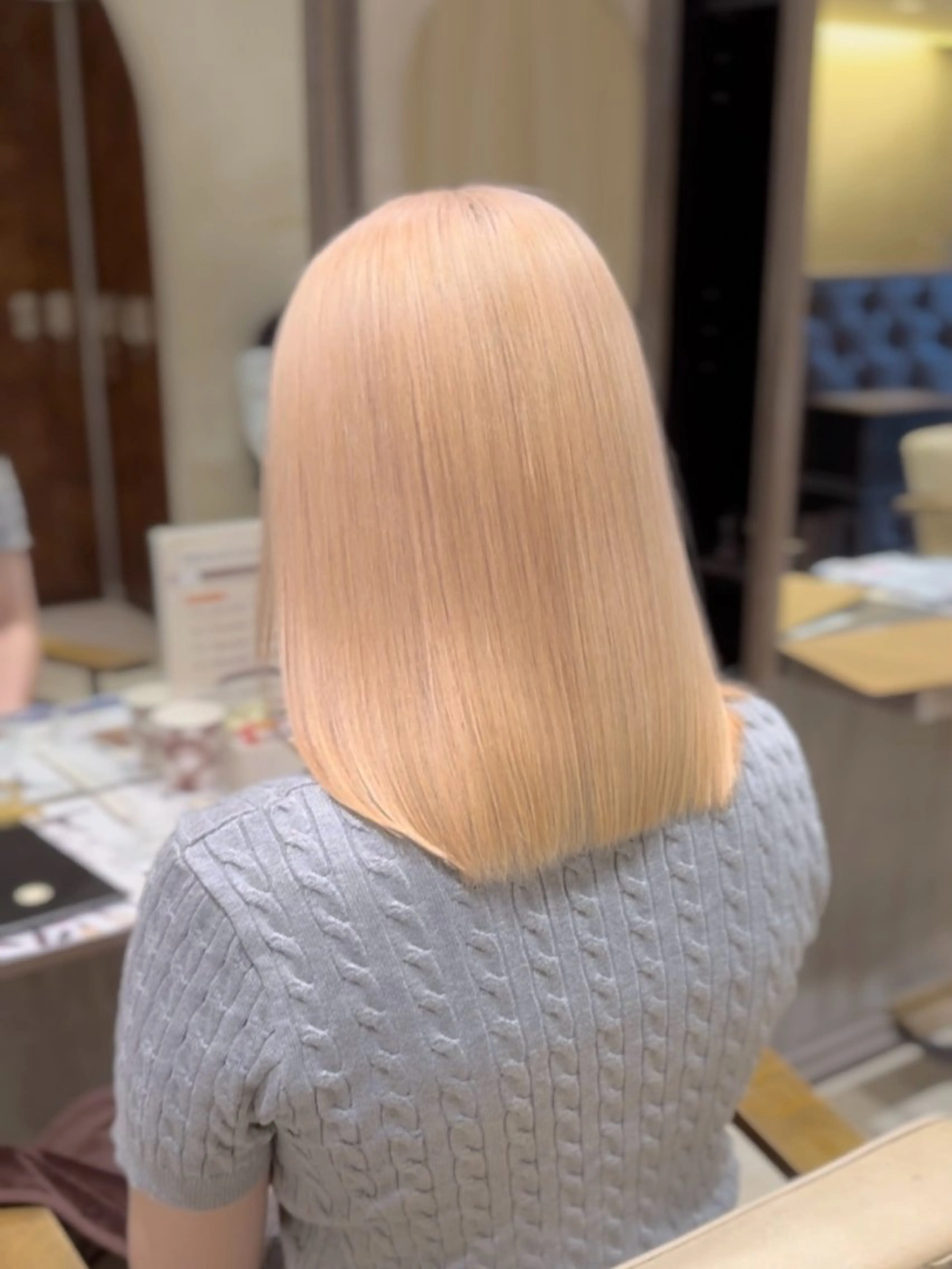 ミディアム カラー カット ヘアカラー トリートメント ヘッドスパ 【tocca茨木】 MOMOKAのヘアスタイル