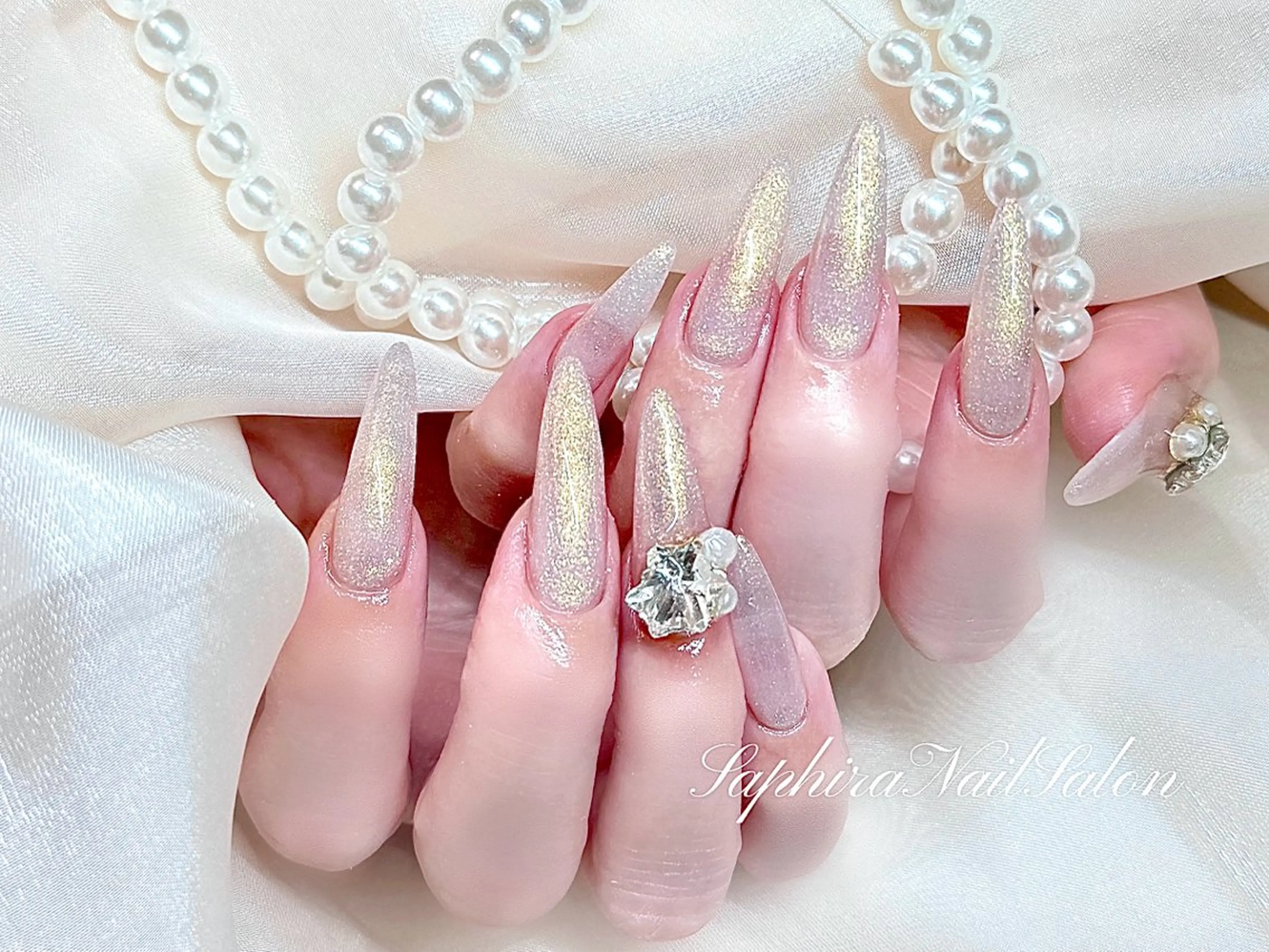 カラー ハンドネイル Saphiraネイル サロン錦糸町のネイルデザイン