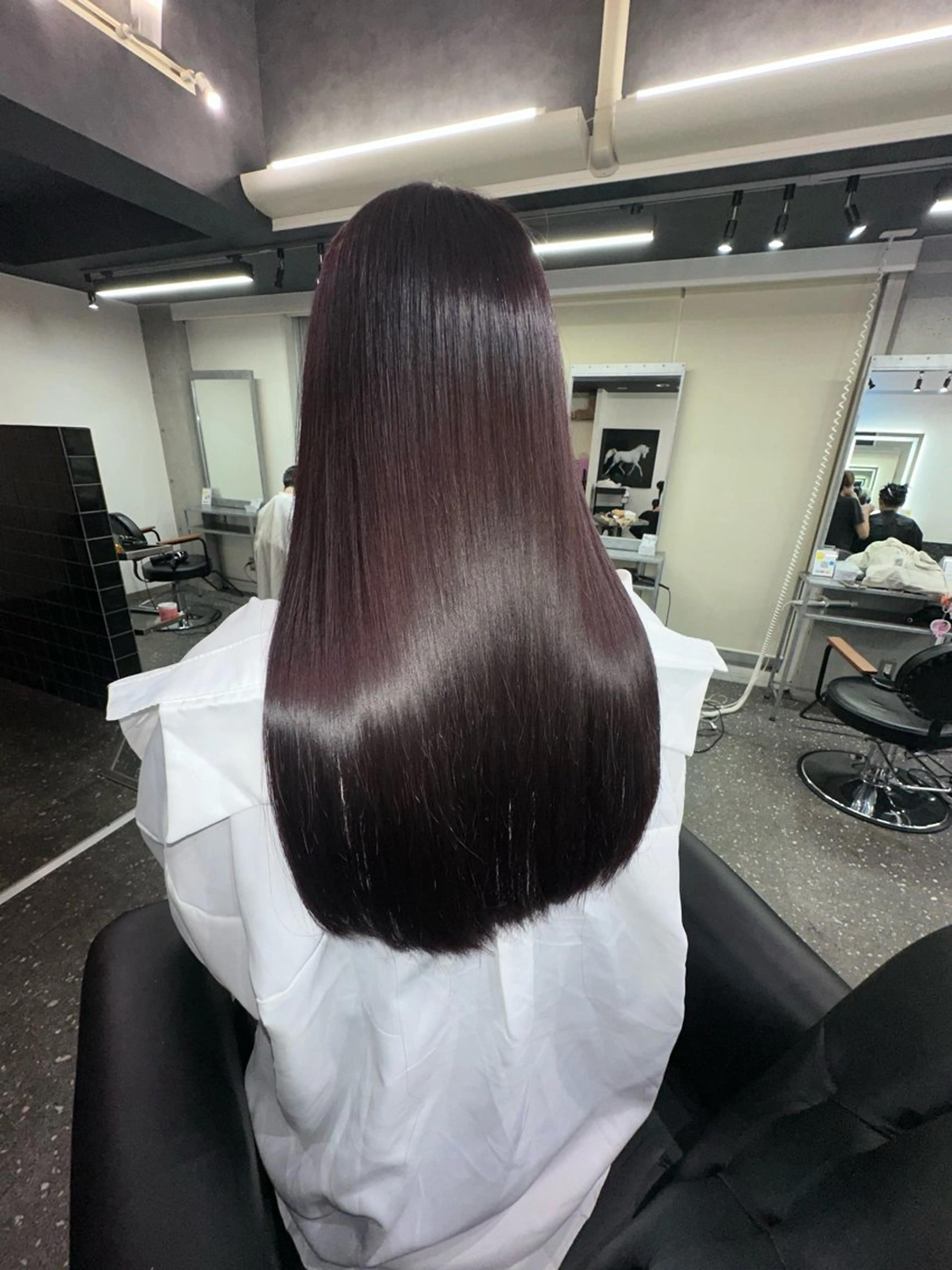 ロング カラー パーマ カット ヘアカラー 縮毛矯正 トリートメント 髪質改善⭐️縮毛矯正 中野⭐️Rinaのヘアスタイル