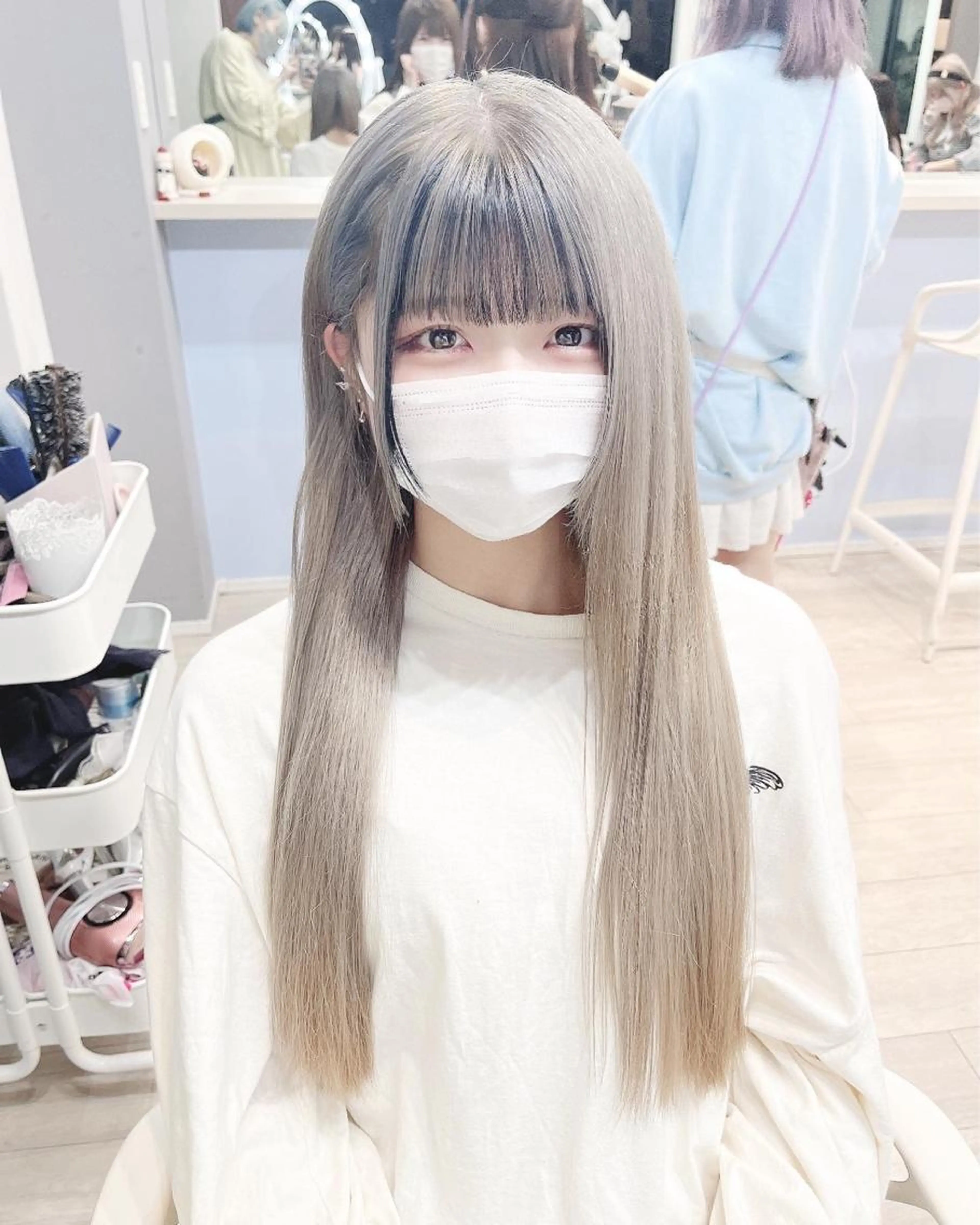 前髪カットの写真