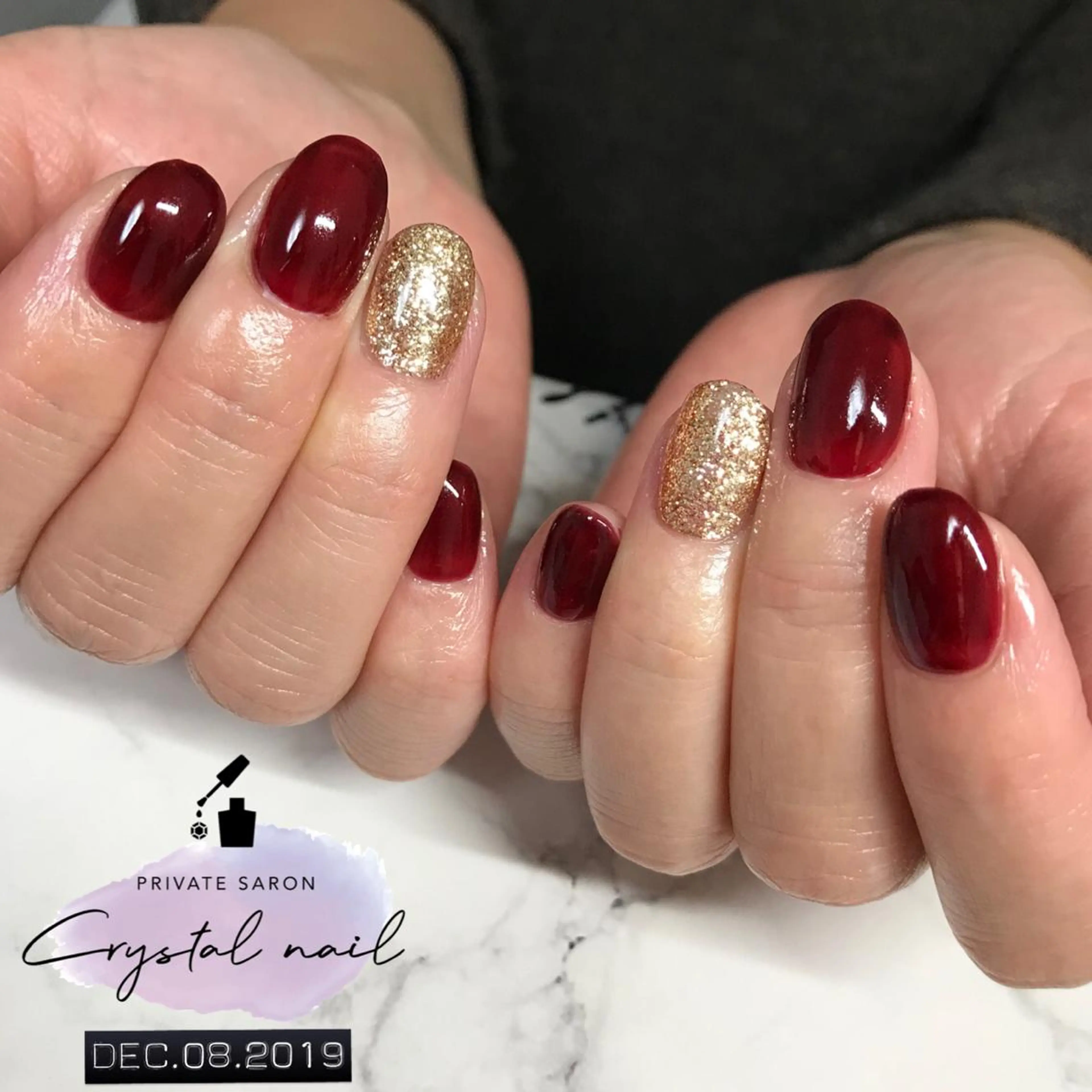 ネイル 冬ネイル クリスマス ハンドネイル SCENERY NAILのネイルデザイン