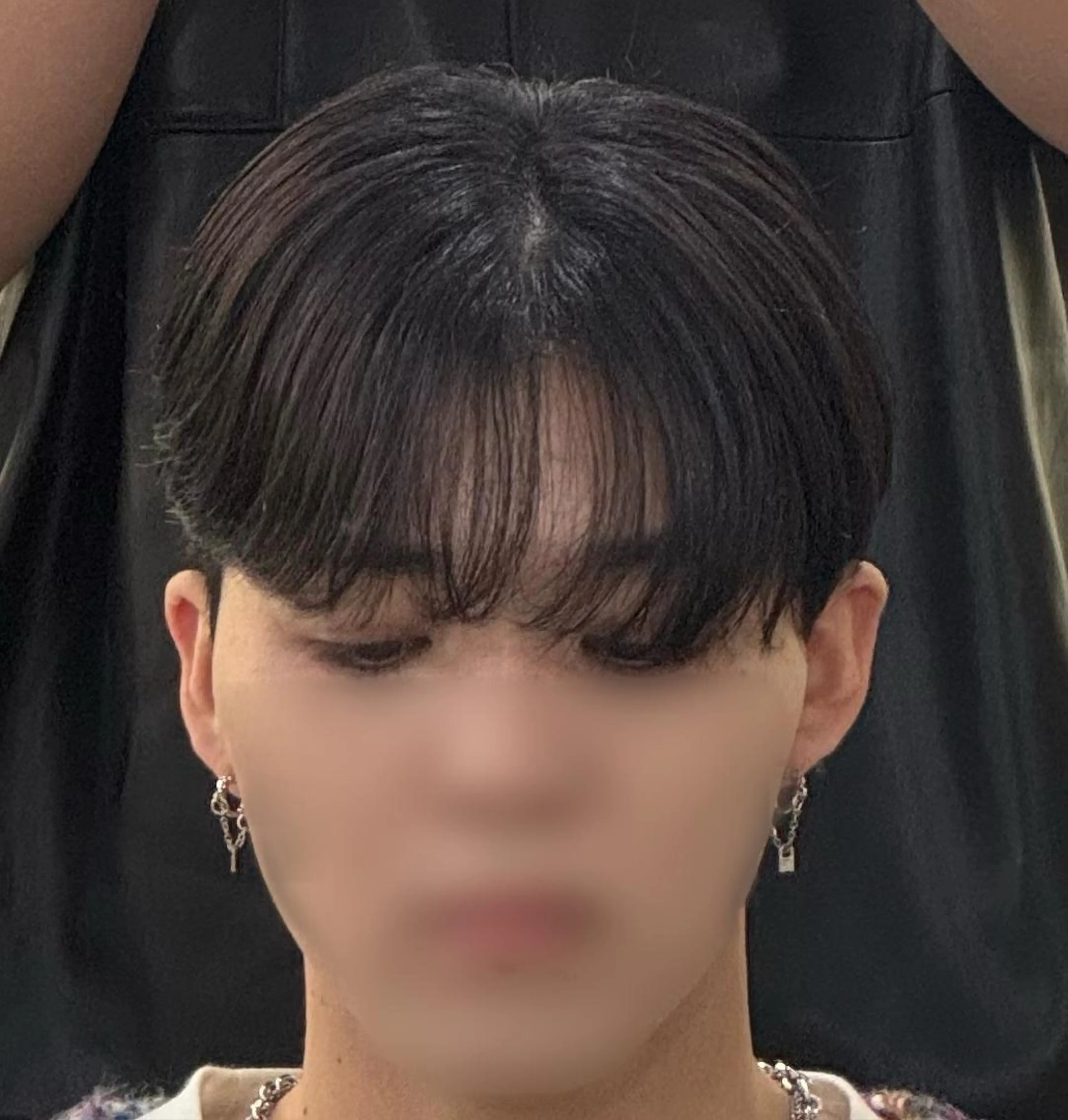 ショート カラー パーマ メンズ ダウンパーマ カルマパーマ マッシュ メンズパーマ シースルーマッシュ Men's Eir Kodamaのヘアスタイル