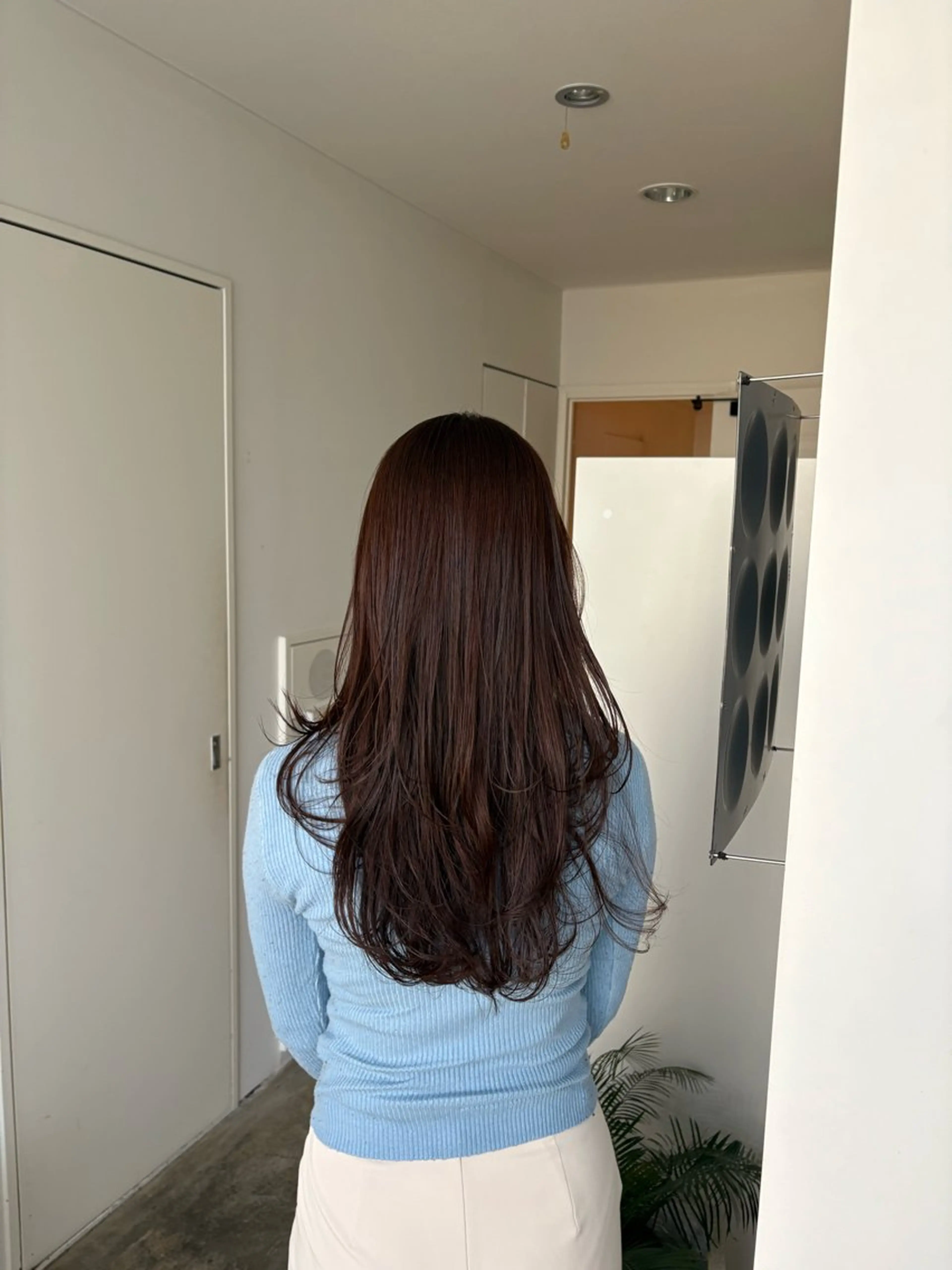 ロング レイヤーカット カット ヘアカラー 髪質改善/レイヤー/ 大阪/ヨシノヒメカのヘアスタイル