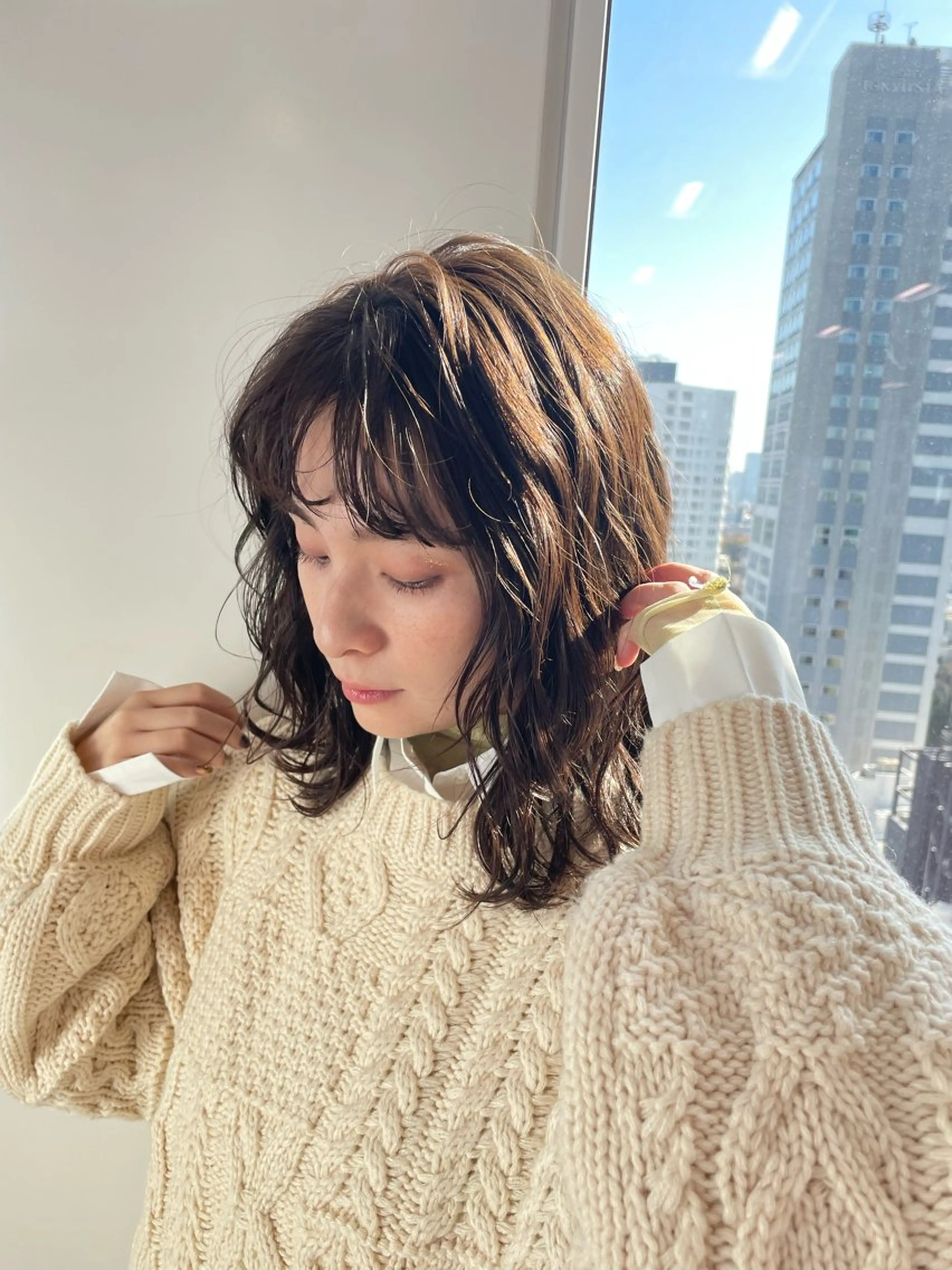 オシャレ女子必見❣️ニュアンスパーマ👩🏻🦱🌈カット込みの写真