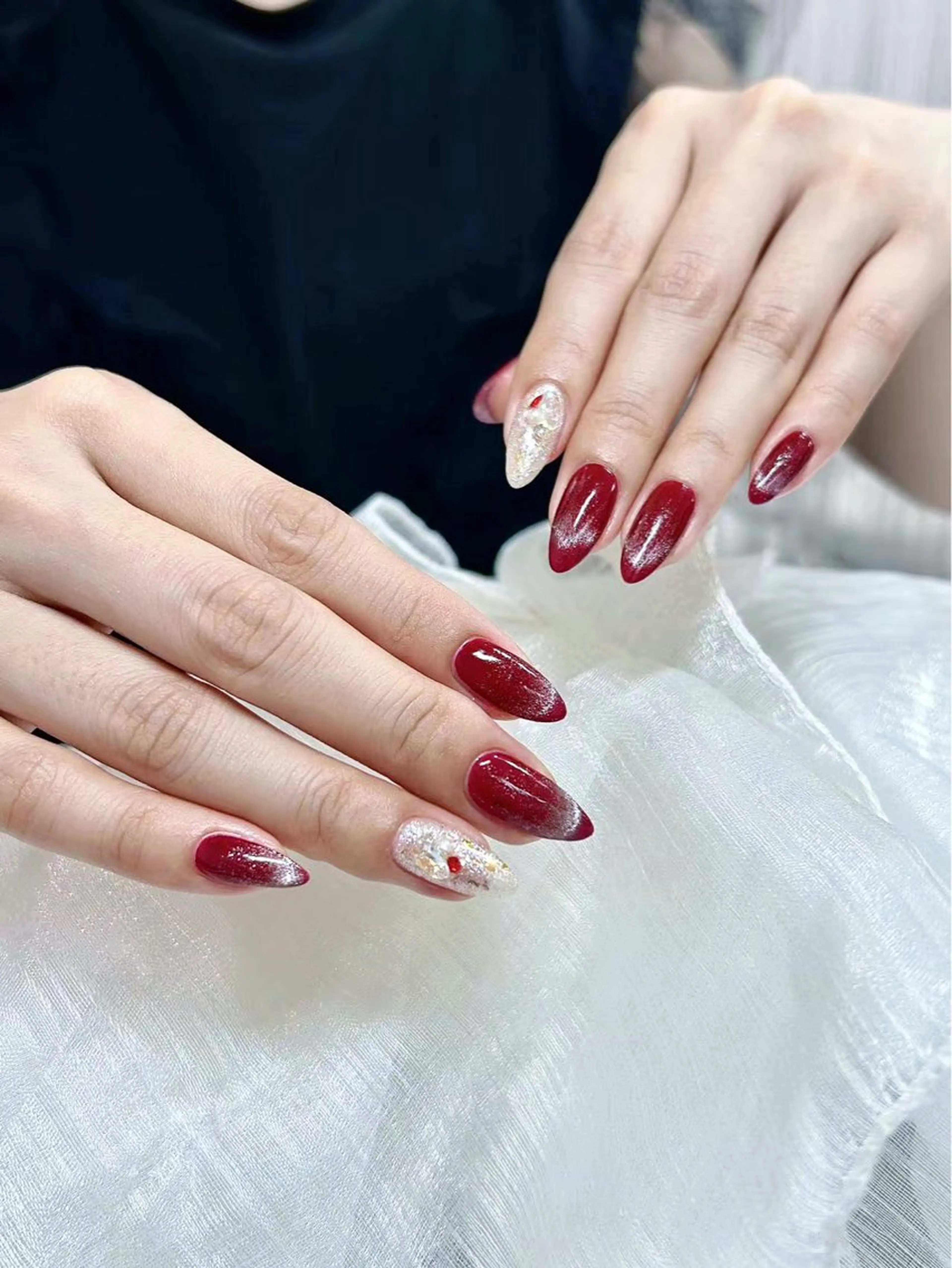 ネイル スカルプネイル シンプルネイル Lu nailsalonのネイルデザイン