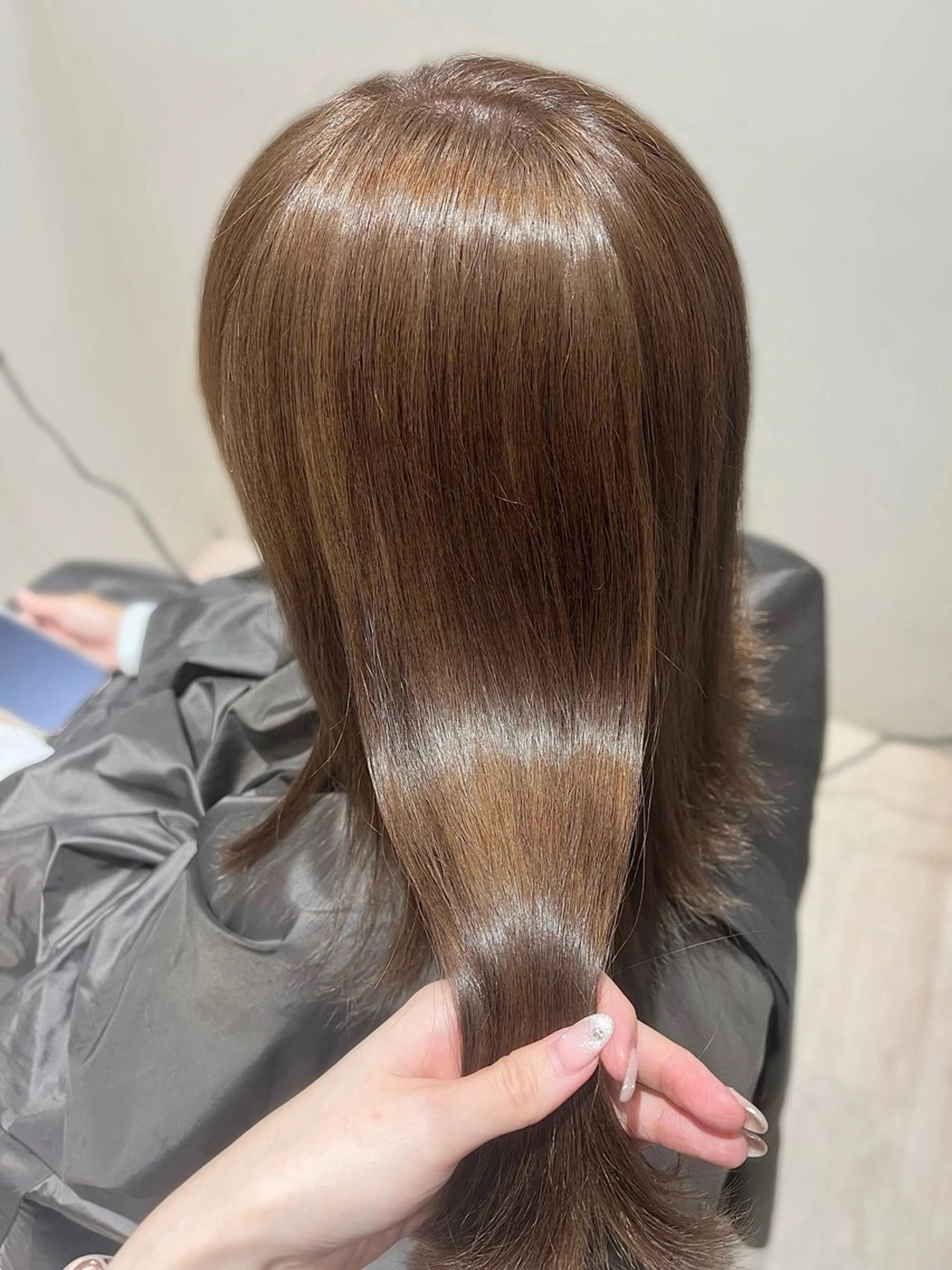 セミロング カラー ヘアアレンジ トリートメント カット ヘアカラー トリートメント hazuki🐈⬛ 透明感カラーのヘアスタイル