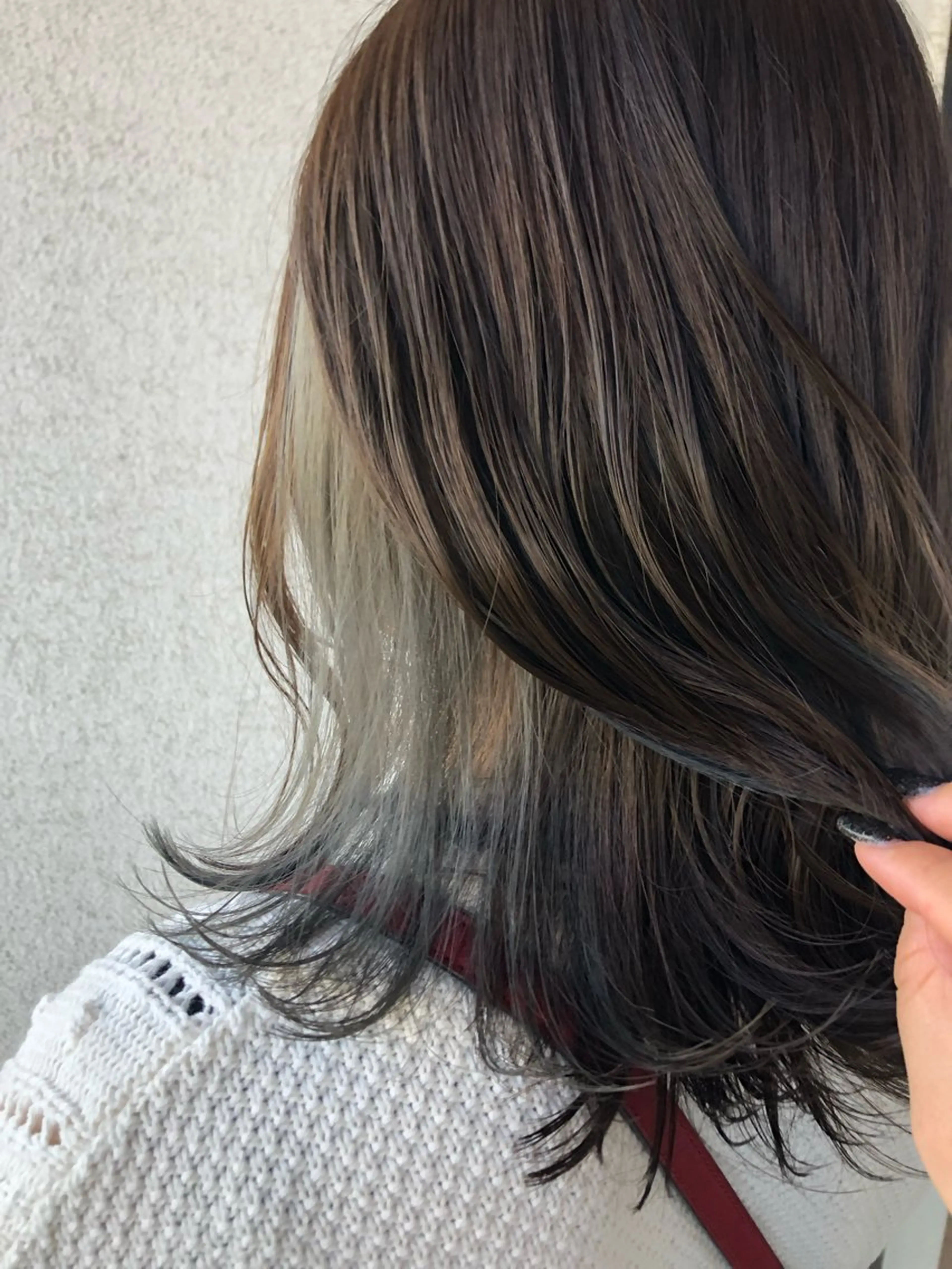 ミディアム カラー オリーブカラー オレンジ 榎並茉美【えなみまみ 】託児･駐車場ありのヘアスタイル