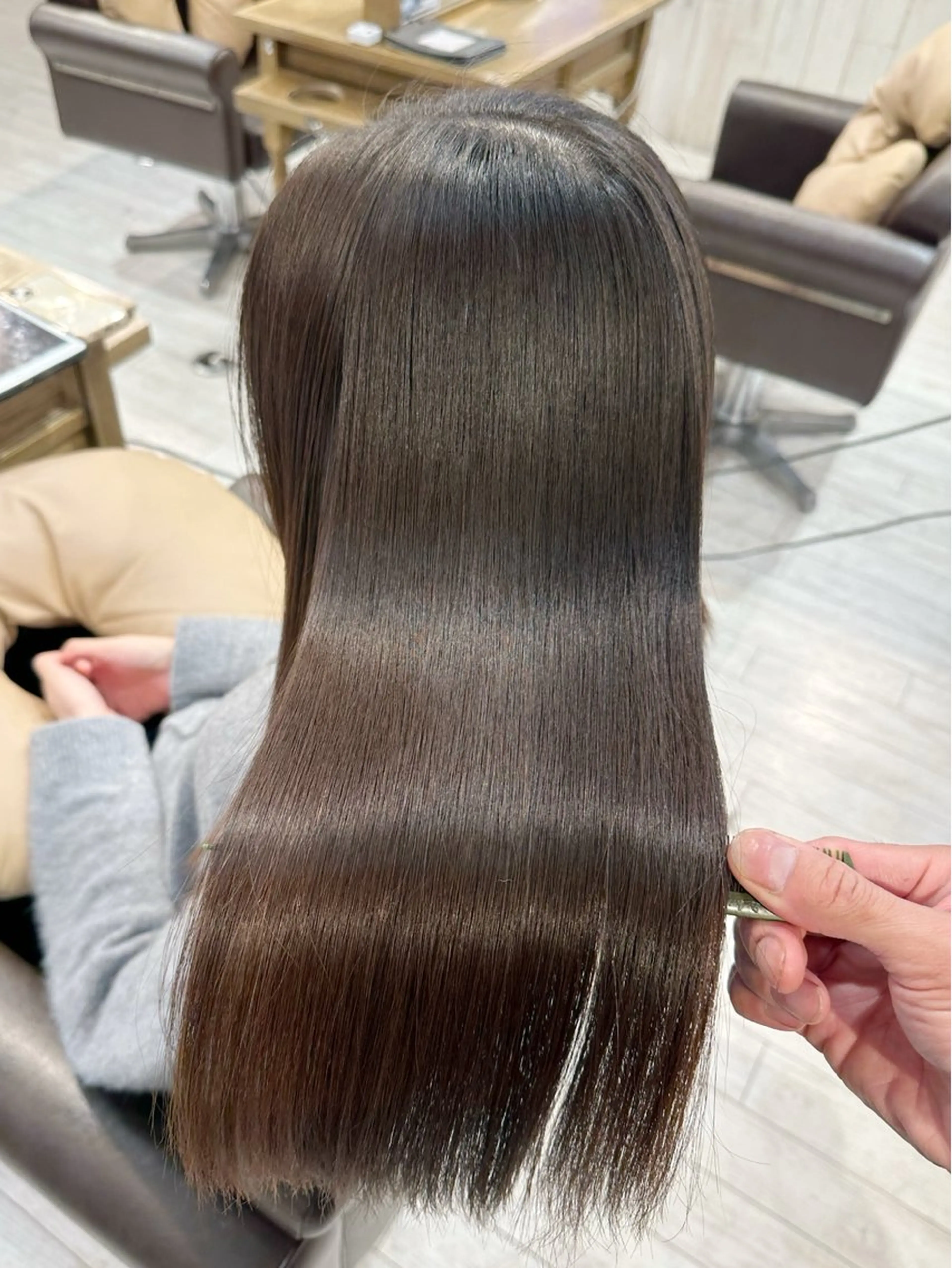 セミロング 縮毛矯正/ショート/ レイヤー/畑中正敏のヘアスタイル