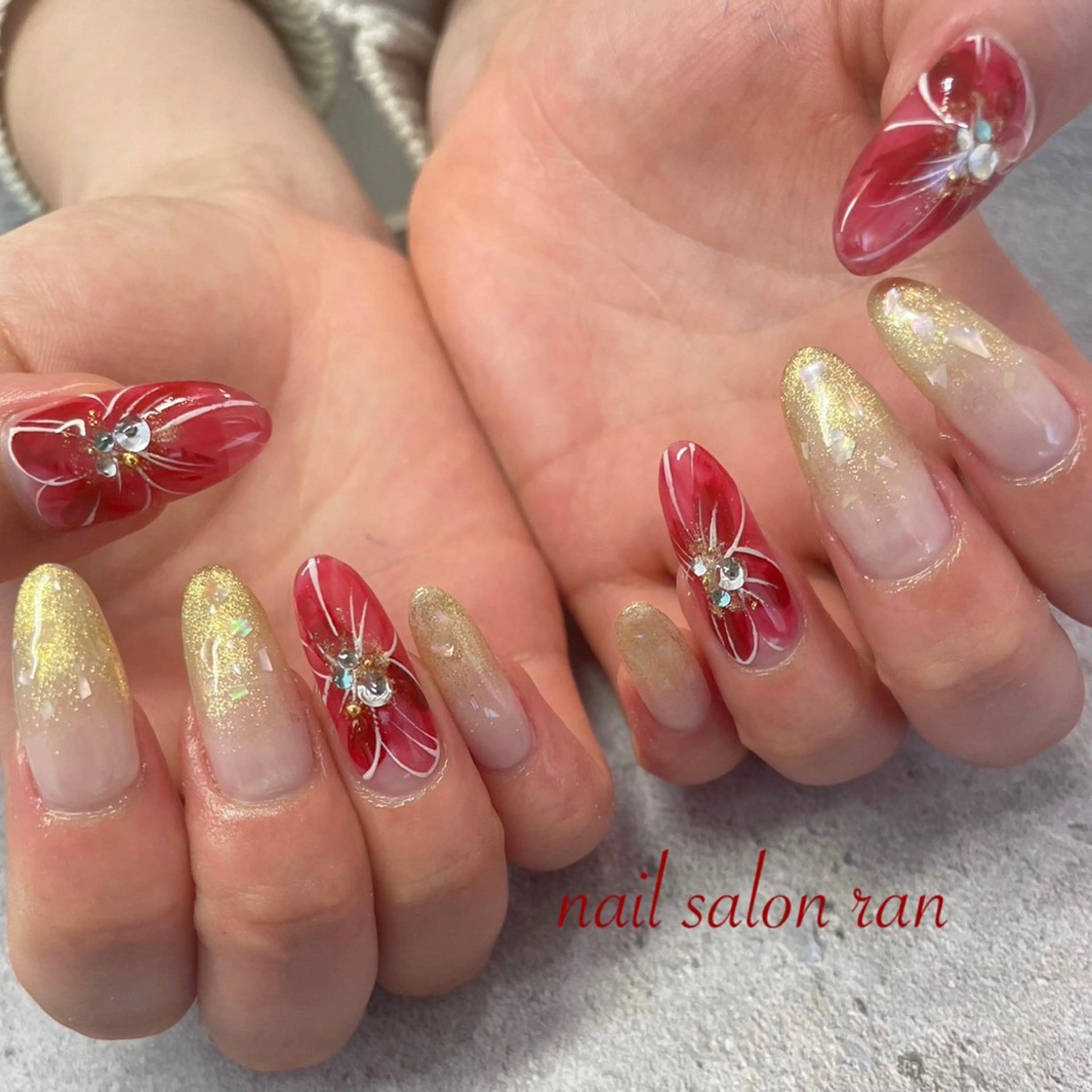 ネイル ハンドネイル ハンドケア nailsalon ranのネイルデザイン