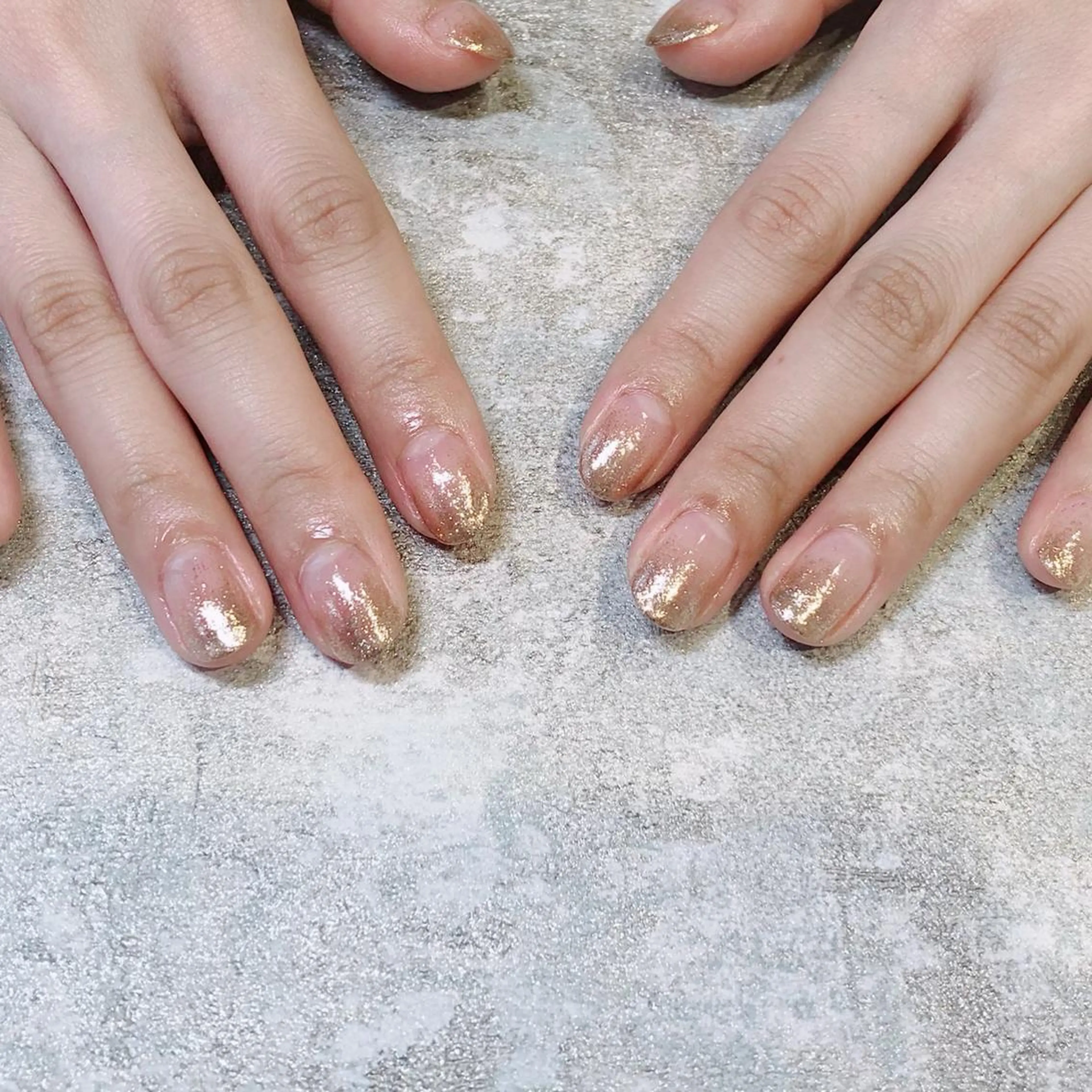 ネイル ラメ(グリッター) ラメグラデーション LUANA 〜Eyelash&Nail〜所属・長崎 真帆のネイルデザイン