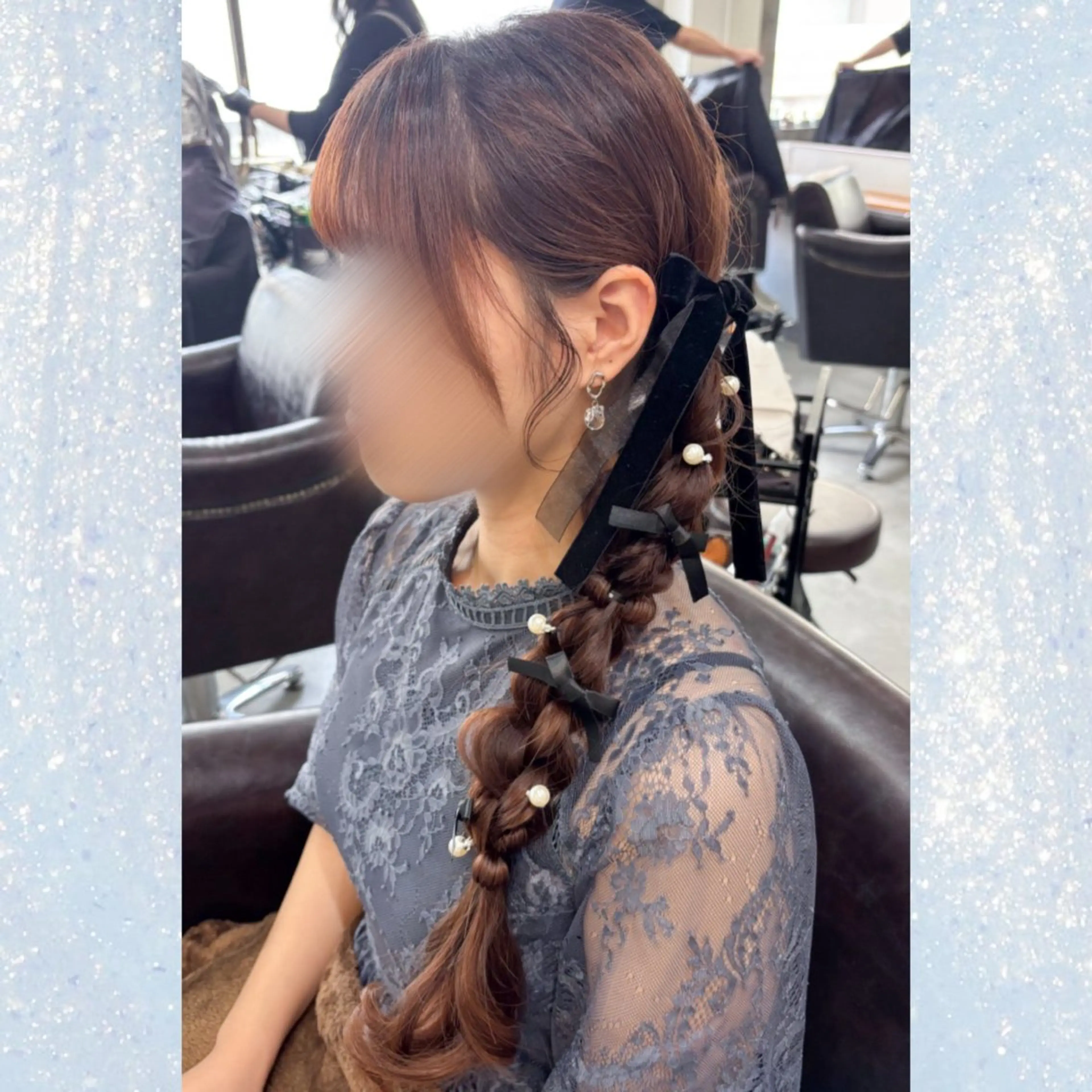 ロング ヘアアレンジ ヘアセット 河原 彩心【練習モデル】のヘアスタイル