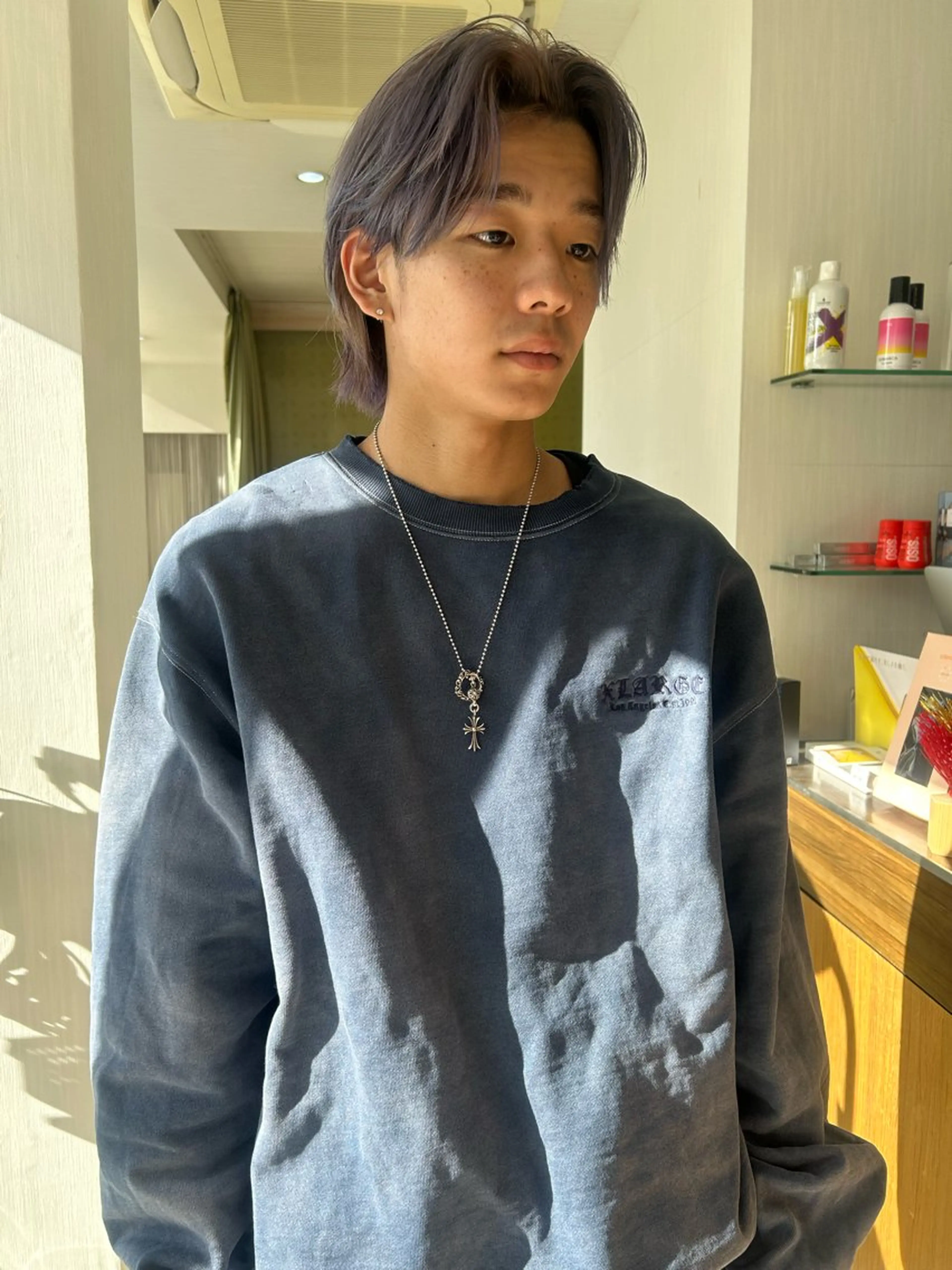 ショート カラー カット ヘアカラー 似合わせパーマ/ メンズパーマ/しゅうのヘアスタイル