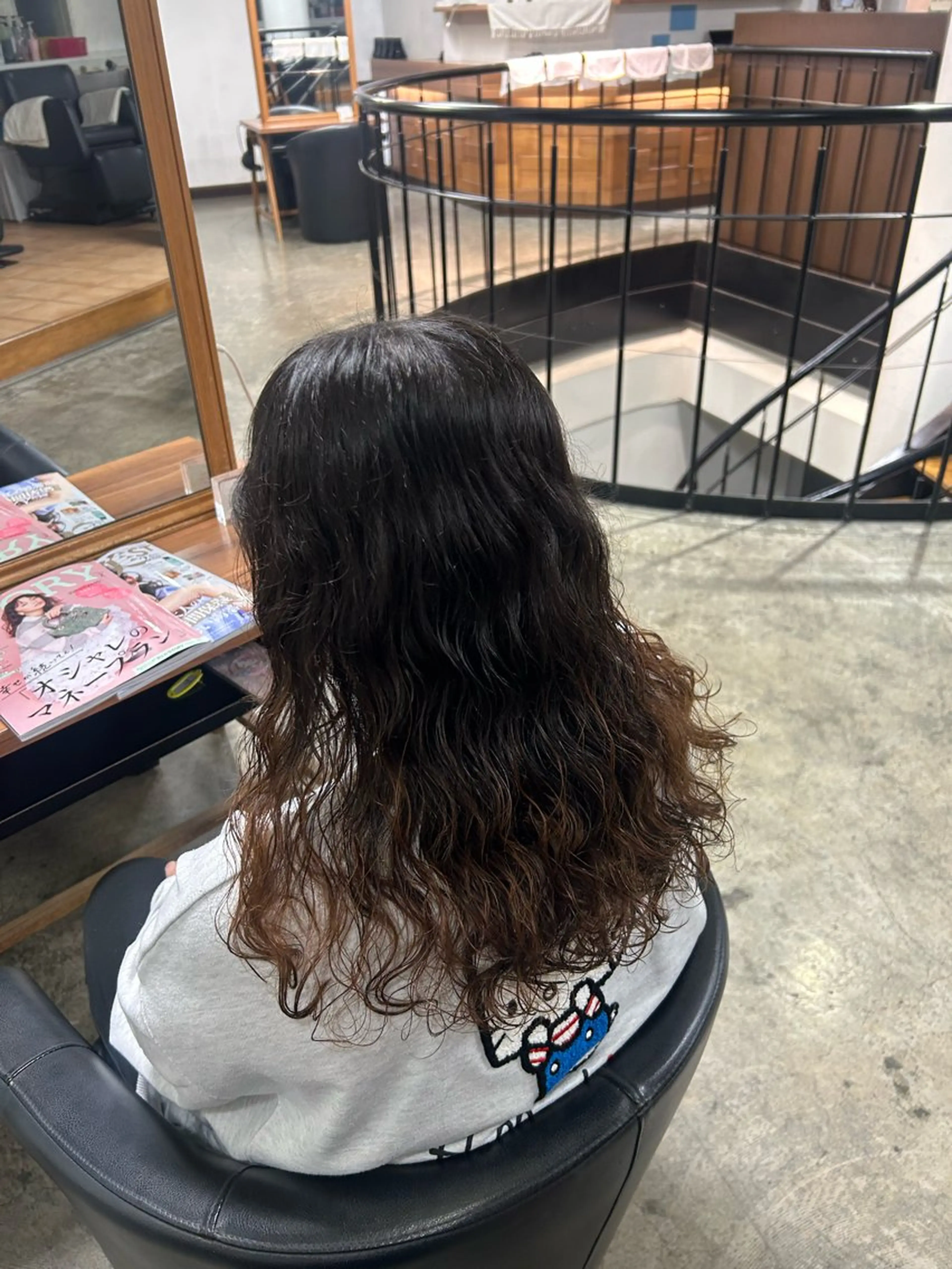 ロング パーマ パーマ 北崎 花のヘアスタイル