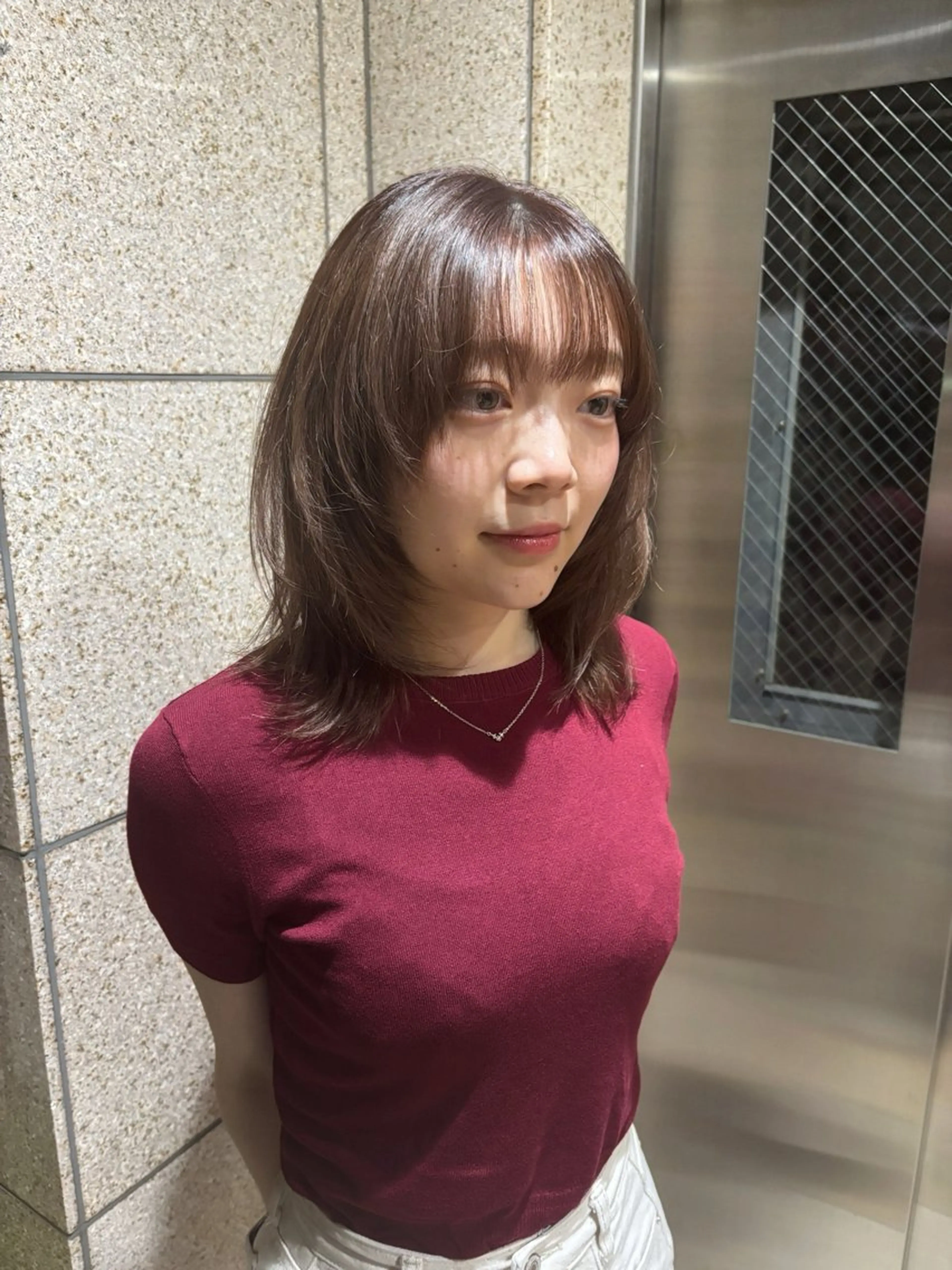 ミディアム カラー パーマ 🧃吉祥寺/ボブ レイヤー/カサイ🧃のヘアスタイル