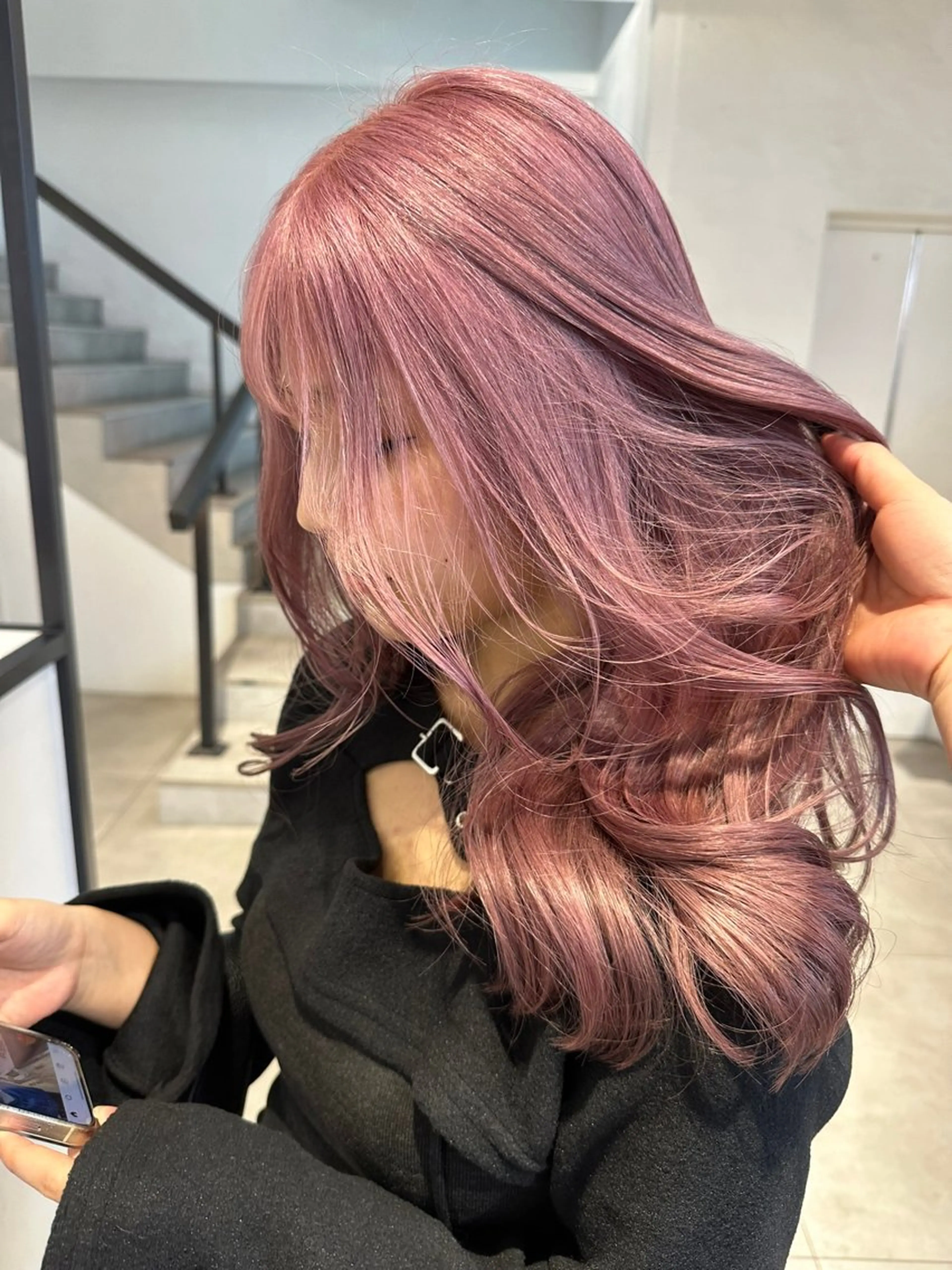 ロング ヘアカラー 韓国ヘアメンズ・レデ ィース特化ミクのヘアスタイル