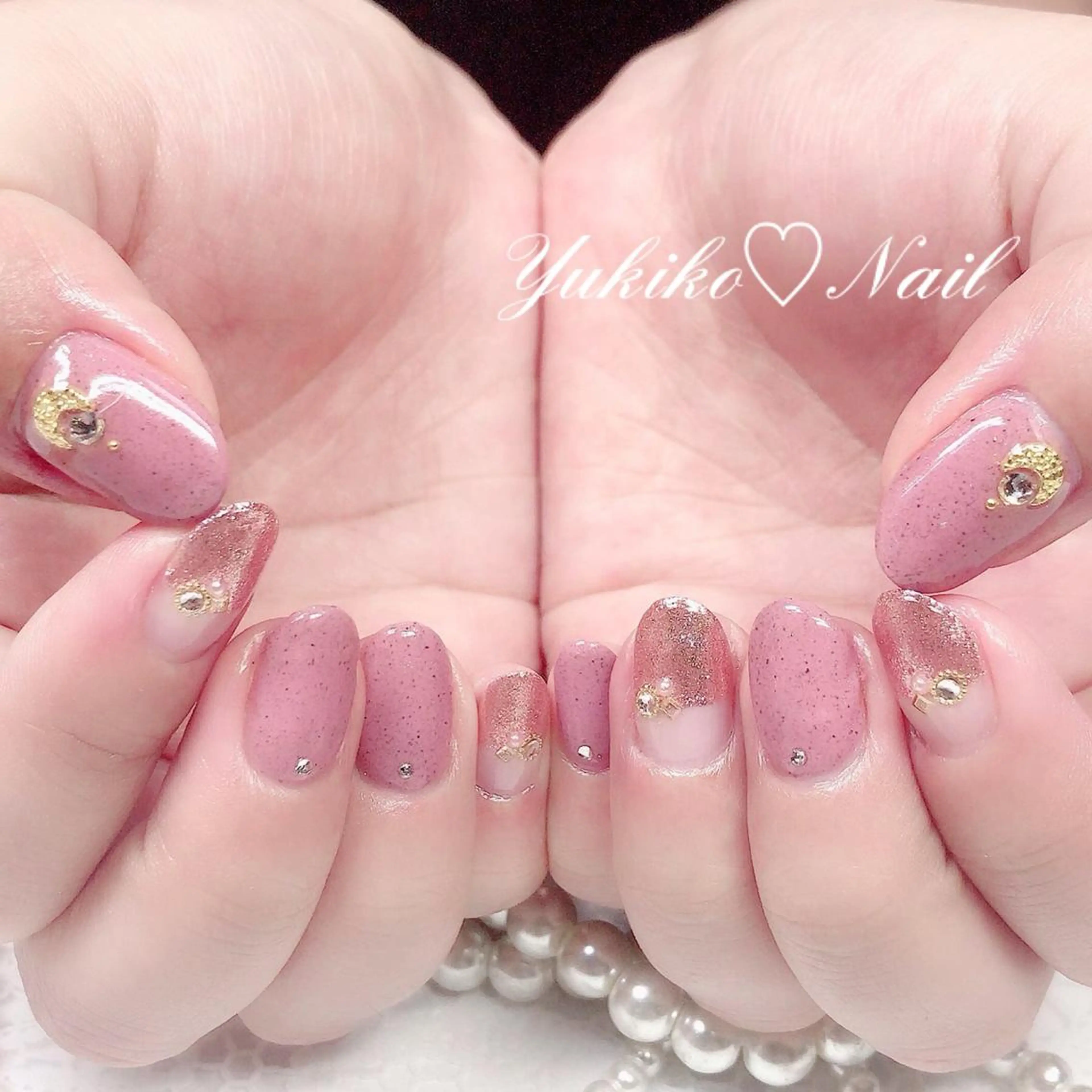 ネイル キラキラネイル ラメ(グリッター) 持ち込み ユキコ ネイルのネイルデザイン