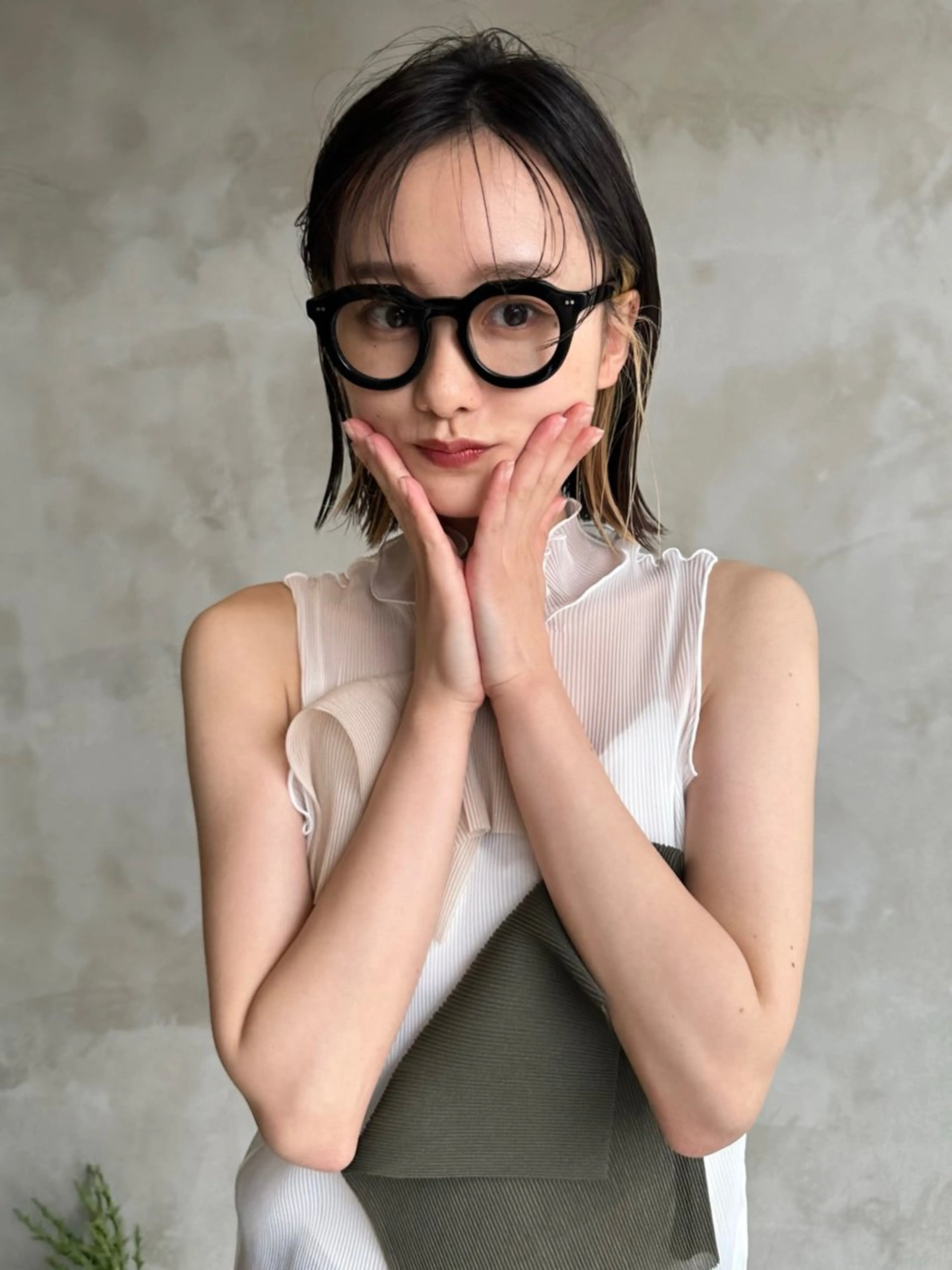 ミディアム カラー 山田 裕介のヘアスタイル