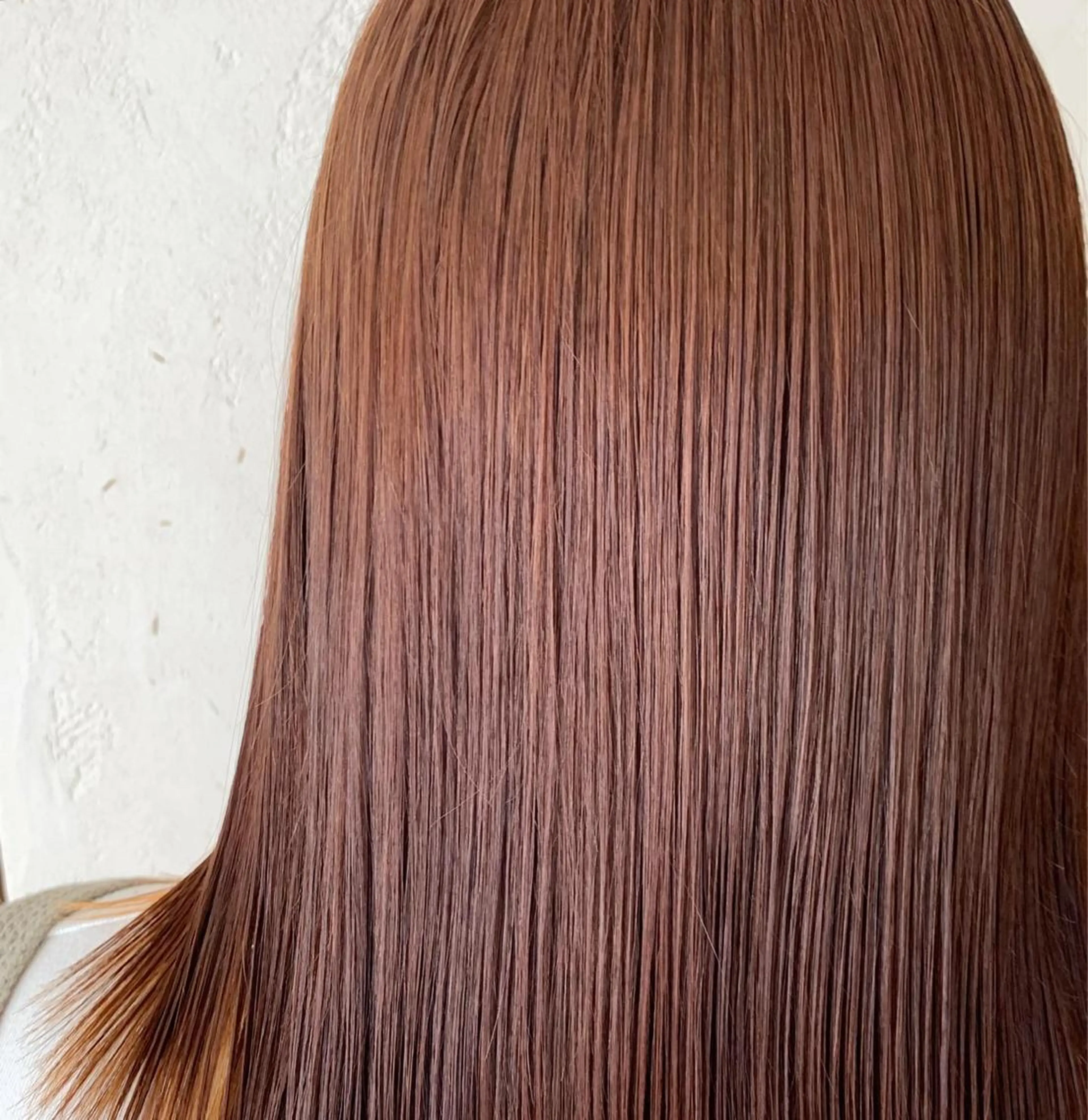 セミロング 近鉄奈良 カラー　うのさくらのヘアスタイル