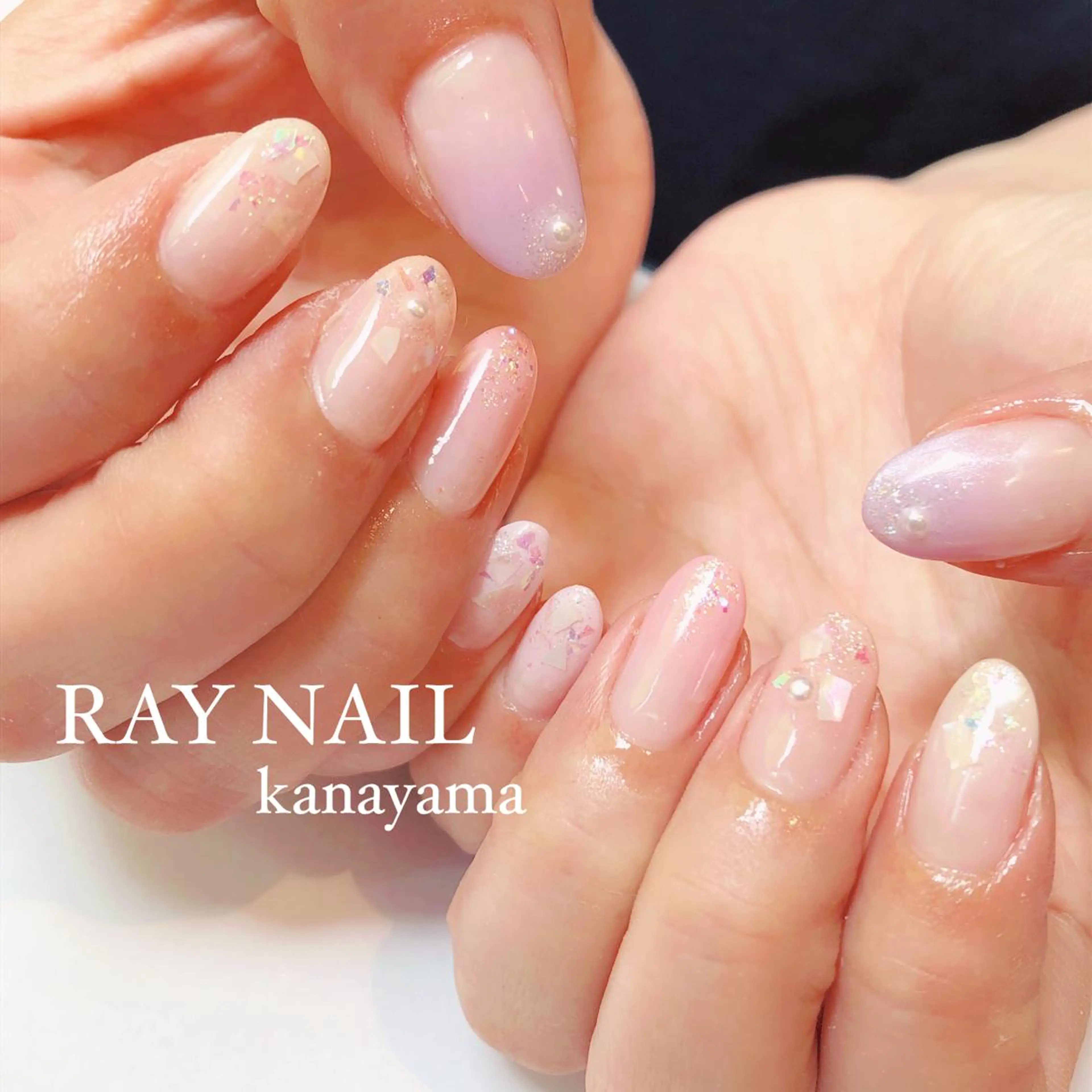 ネイル キラキラネイル Arowa 伊田のネイルデザイン