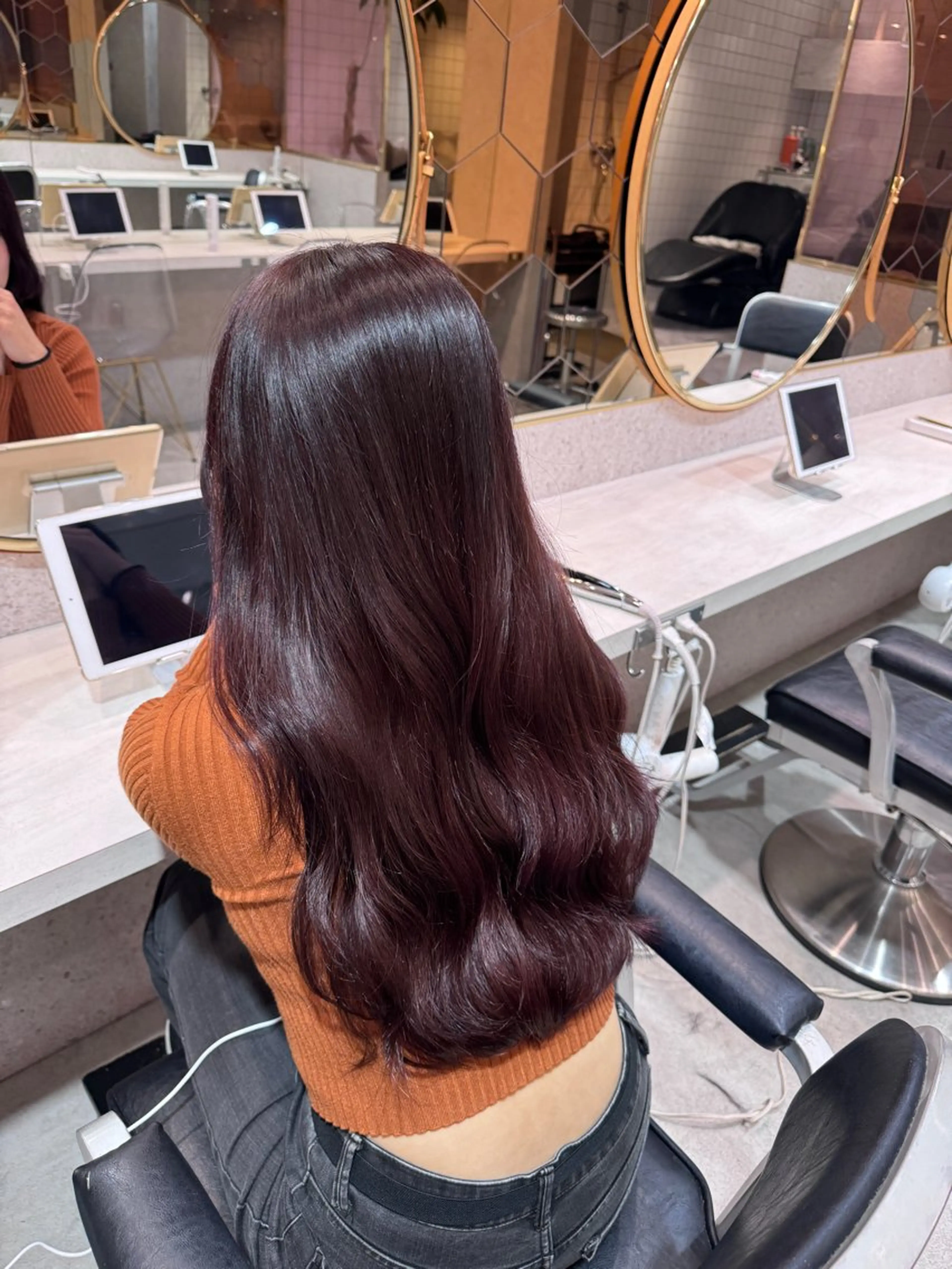 ロング ヘアカラー トリートメント 🎀しゅな/韓国 レイヤー/透明感♡のヘアスタイル